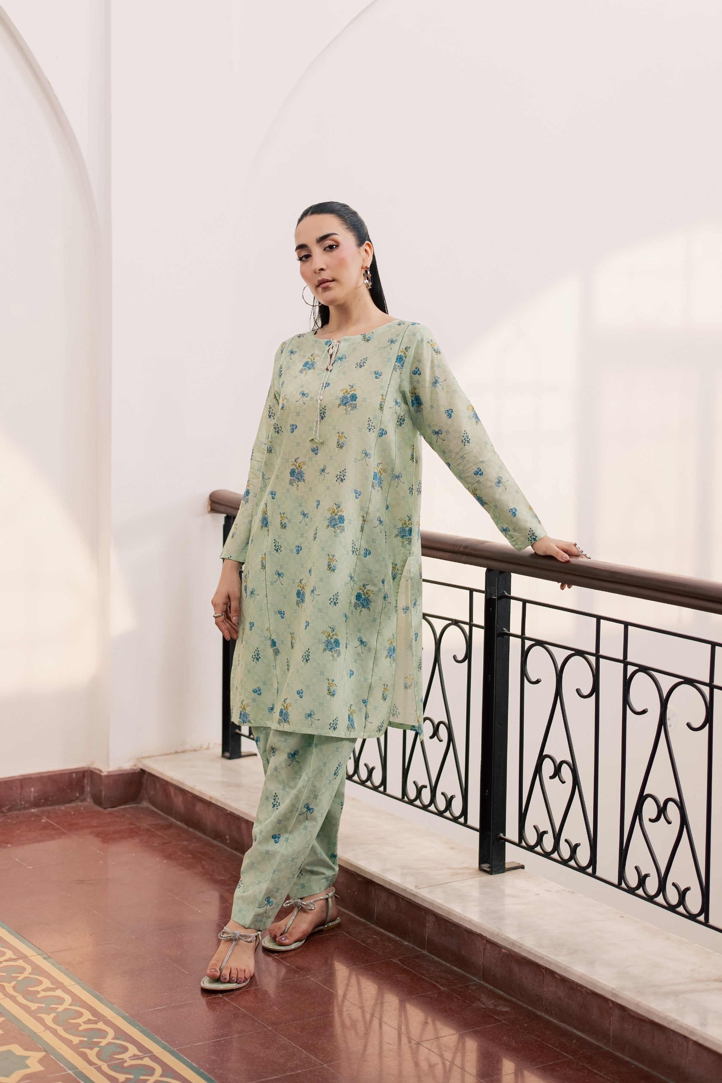  Natalia 2Pc - Printed Lawn Dress BATIKSS26  BATIK   XS / Mint Green / Lawn-S / Mint Green / Lawn-M / Mint Green / Lawn-L / Mint Green / Lawn-XL / Mint Green / Lawn