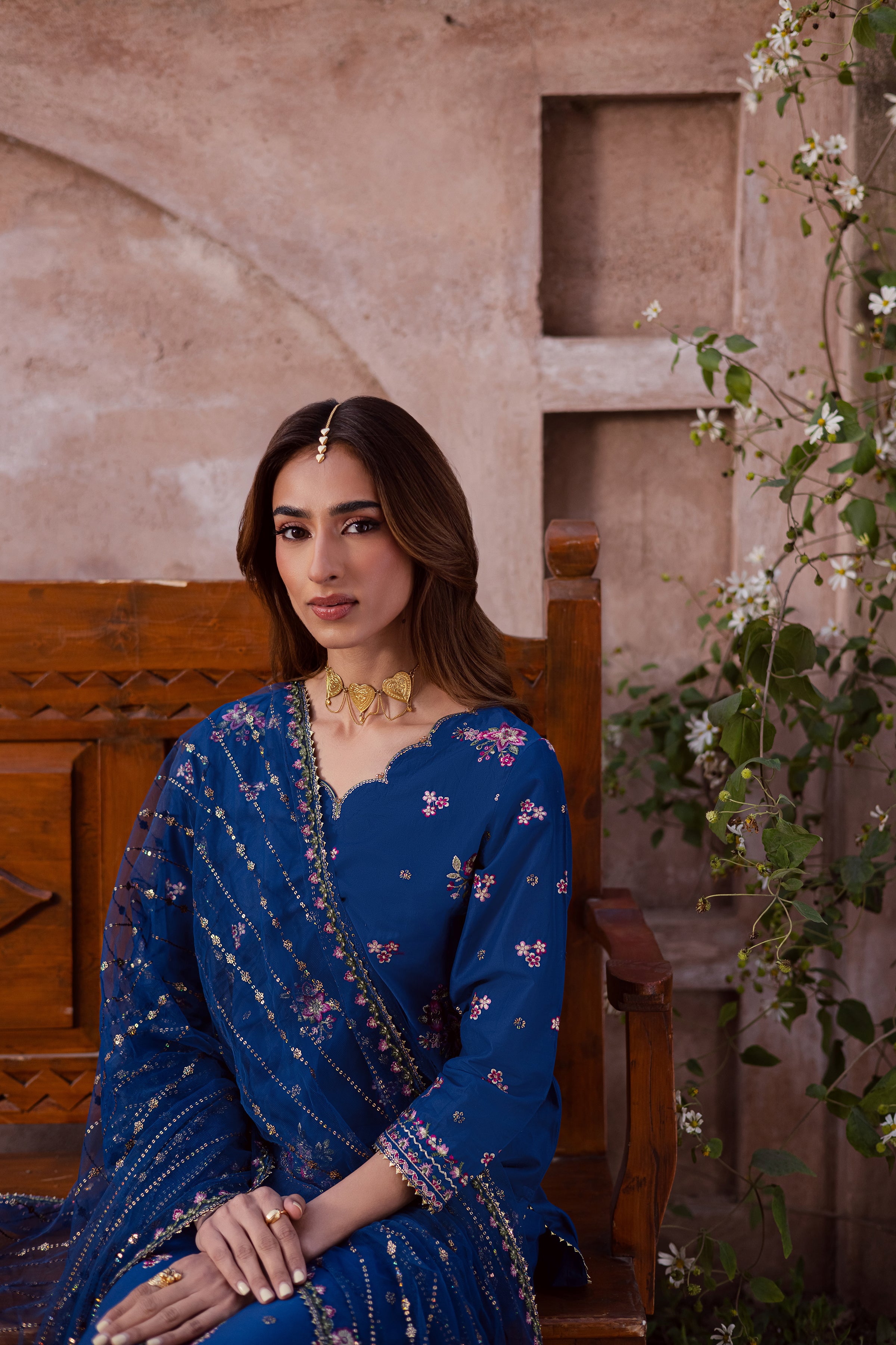  Navy Pink 3Pc - Festive Embroidered Lawn BATIKEID2026  BATIK   XS / Navy Peony / Pima Lawn-S / Navy Peony / Pima Lawn-M / Navy Peony / Pima Lawn-L / Navy Peony / Pima Lawn-XL / Navy Peony / Pima Lawn