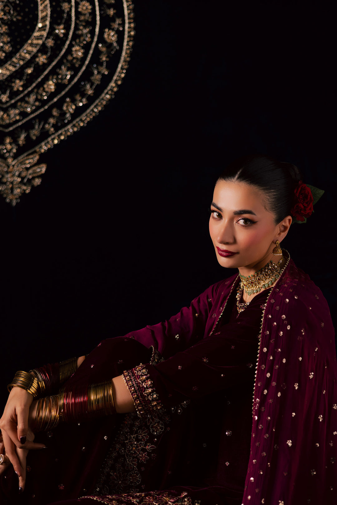  Nayaab 3Pc - Velvet Luxe Pret BATIKLuxePRET2025  BATIK   XS / Burgundy / Velvet-S / Burgundy / Velvet-M / Burgundy / Velvet-L / Burgundy / Velvet-XL / Burgundy / Velvet