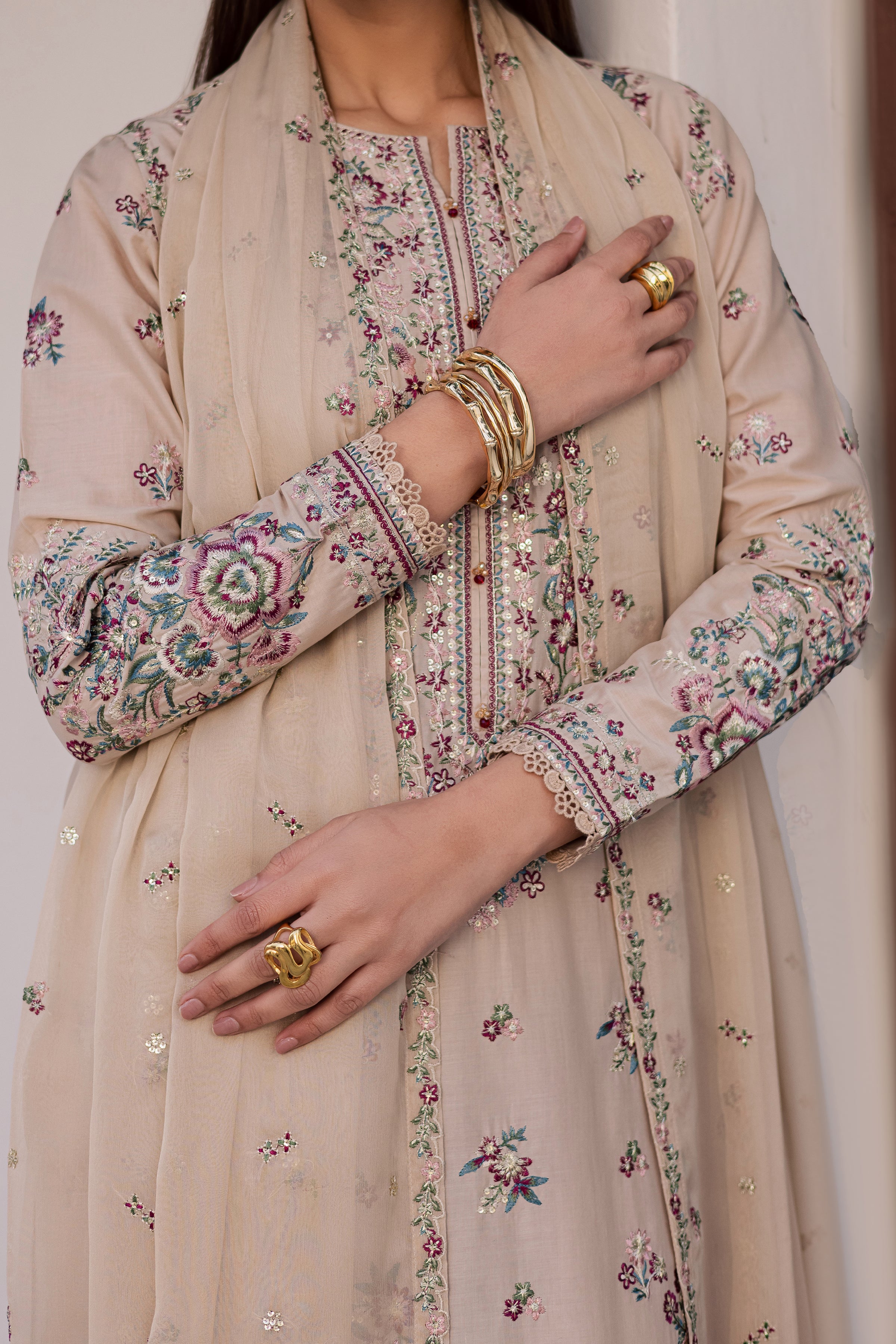  Nehar 3Pc - Festive Embroidered Lawn BATIKEID2026  BATIK   XS / Skin / Pima Lawn-S / Skin / Pima Lawn-M / Skin / Pima Lawn-L / Skin / Pima Lawn-XL / Skin / Pima Lawn