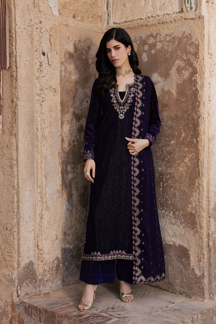  Nera 3Pc - Velvet Formal Dress BATIKstudio  BATIK   S / Dark Purple / Velvet-M / Dark Purple / Velvet-L / Dark Purple / Velvet