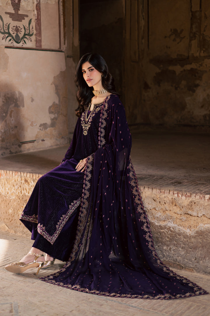  Nera 3Pc - Velvet Formal Dress BATIKstudio  BATIK   S / Dark Purple / Velvet-M / Dark Purple / Velvet-L / Dark Purple / Velvet