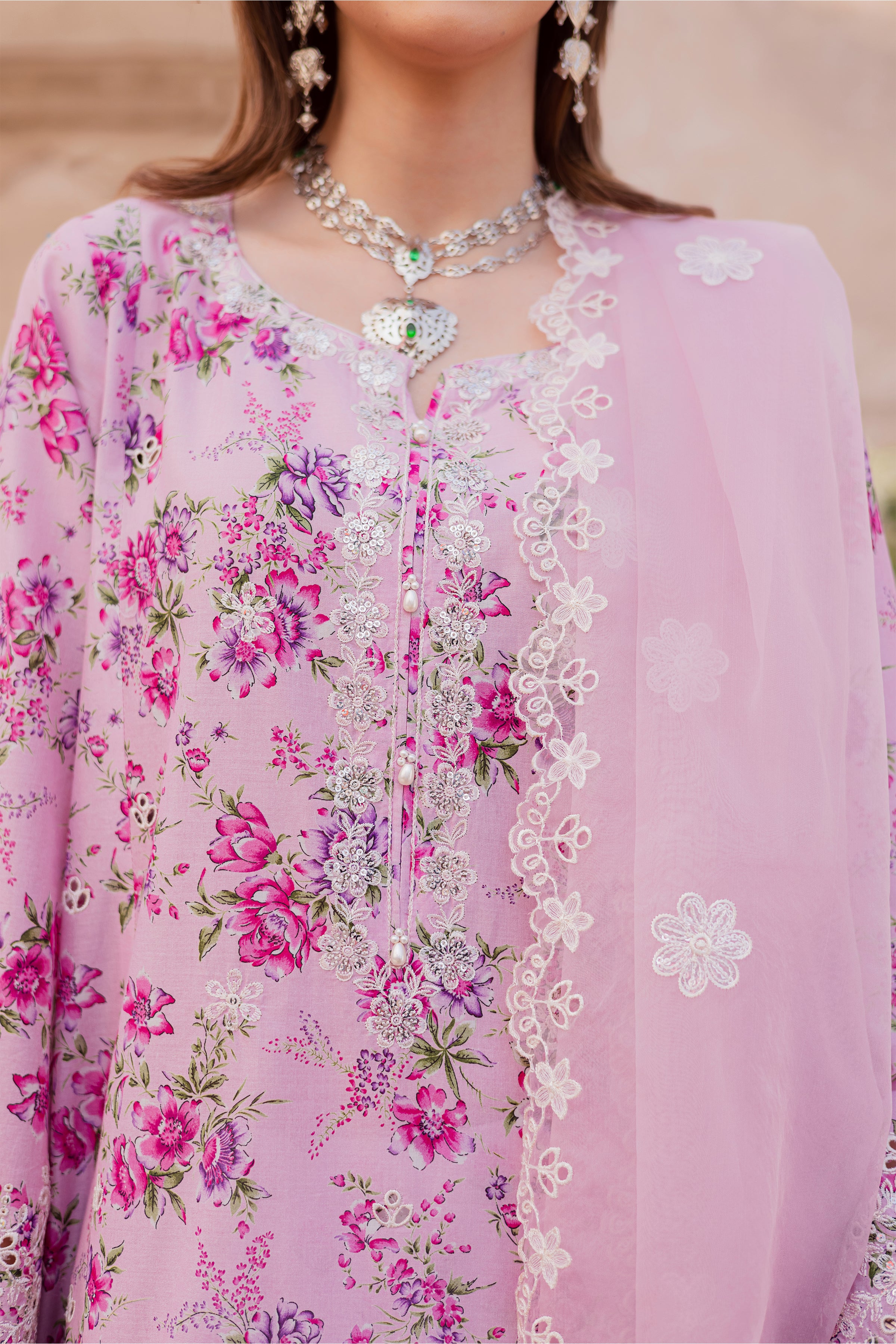  Ninh 3Pc - Festive Eid Prints BATIKEID2026  BATIK   XS / Pink / Lawn-S / Pink / Lawn-M / Pink / Lawn-L / Pink / Lawn-XL / Pink / Lawn