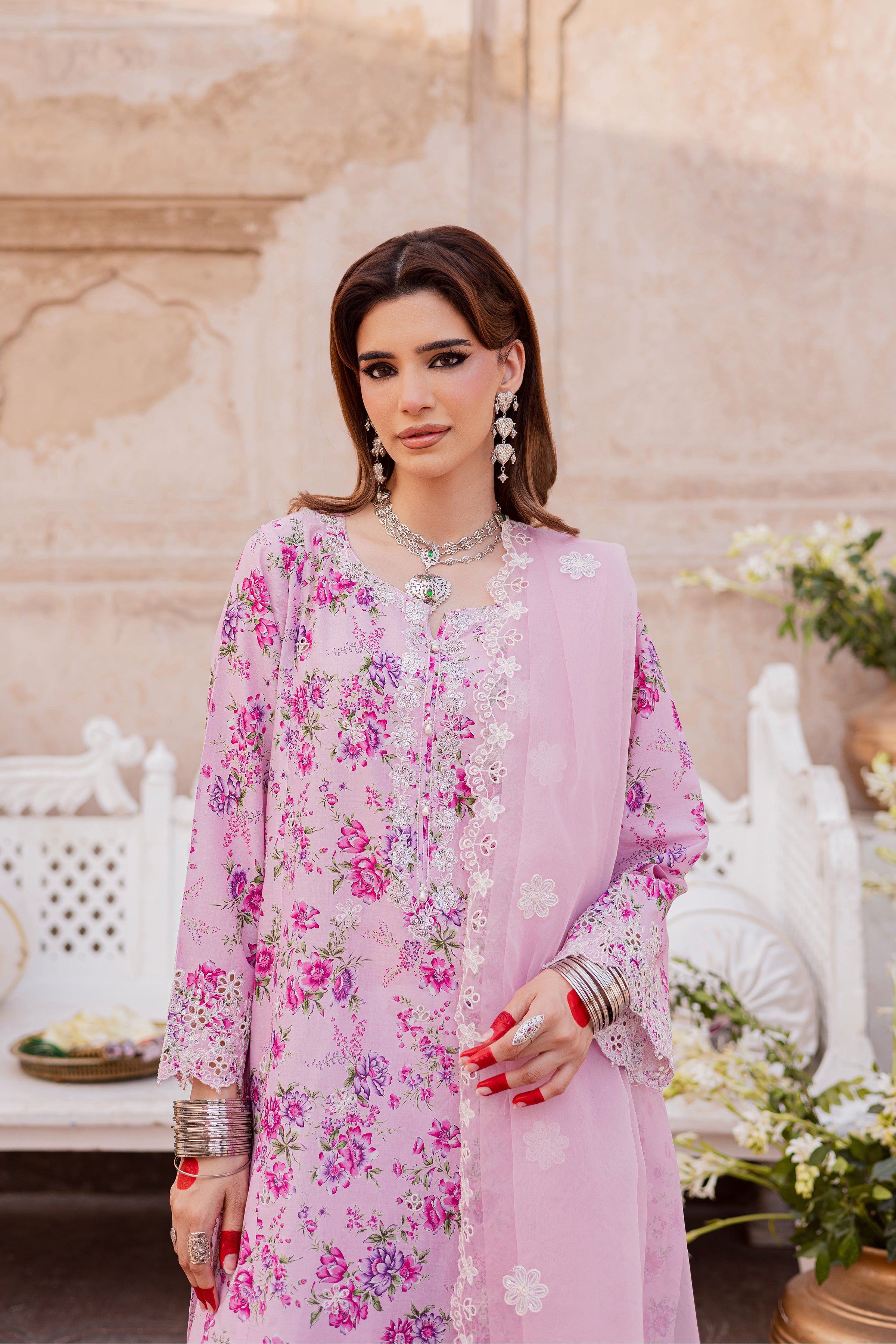  Ninh 3Pc - Festive Eid Prints BATIKEID2026  BATIK   XS / Pink / Lawn-S / Pink / Lawn-M / Pink / Lawn-L / Pink / Lawn-XL / Pink / Lawn