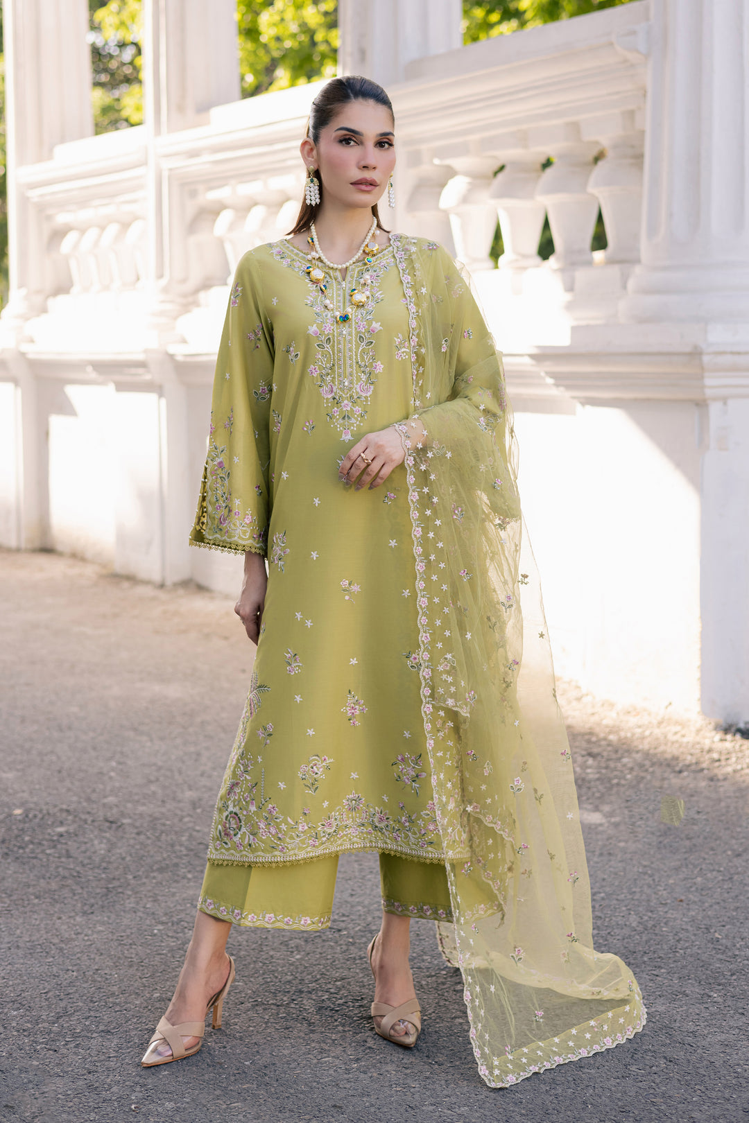 Nirvanah 3Pc - Festive Embroidered Lawn BATIKSS26  BATIK   XS / Apple Green / Pima Lawn-S / Apple Green / Pima Lawn-M / Apple Green / Pima Lawn-L / Apple Green / Pima Lawn-XL / Apple Green / Pima Lawn