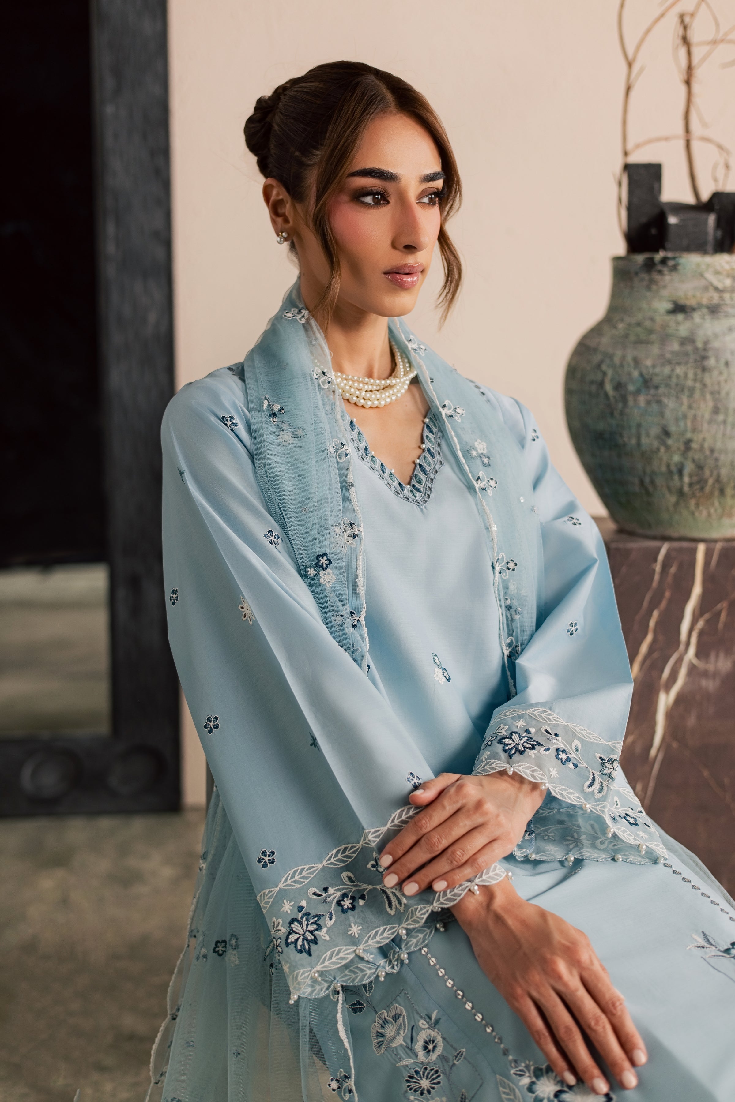  Nivea 3Pc - Embroidered Lawn Dress EverydayEdit26  BATIK   XS / Ash Blue / Pima Lawn-S / Ash Blue / Pima Lawn-M / Ash Blue / Pima Lawn-L / Ash Blue / Pima Lawn-XL / Ash Blue / Pima Lawn