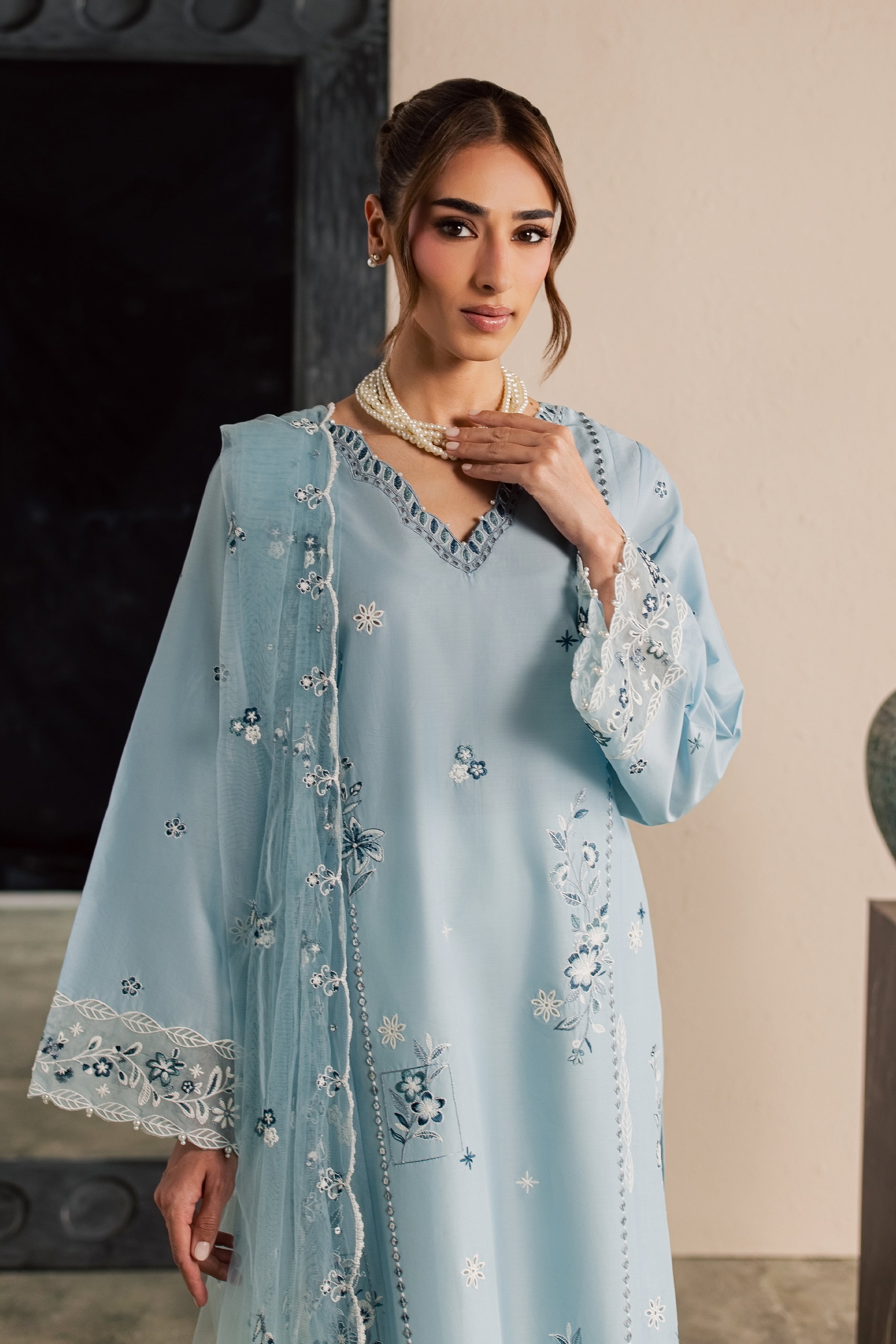  Nivea 3Pc - Embroidered Lawn Dress EverydayEdit26  BATIK   XS / Ash Blue / Pima Lawn-S / Ash Blue / Pima Lawn-M / Ash Blue / Pima Lawn-L / Ash Blue / Pima Lawn-XL / Ash Blue / Pima Lawn