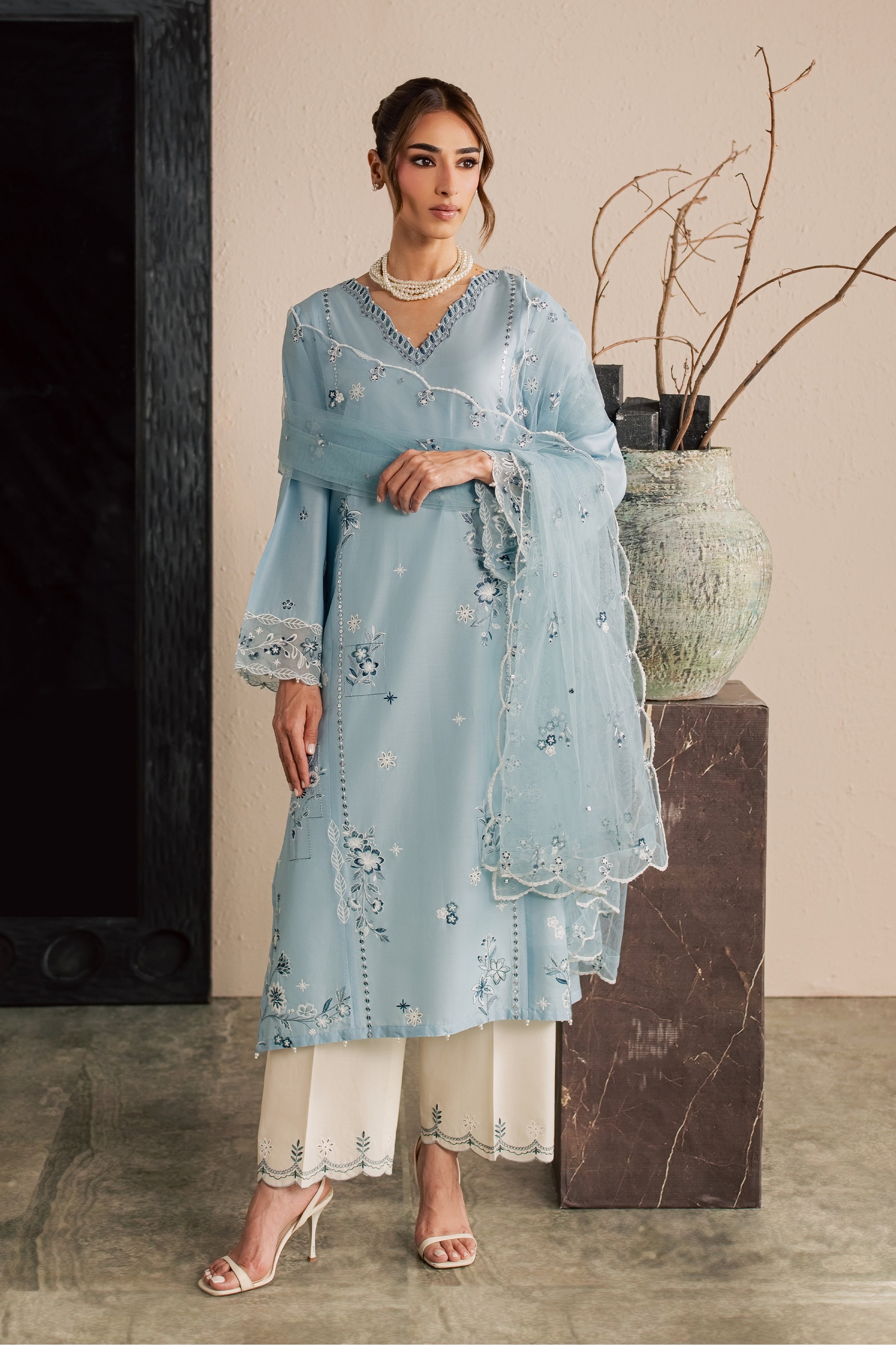  Nivea 3Pc - Embroidered Lawn Dress EverydayEdit26  BATIK   XS / Ash Blue / Pima Lawn-S / Ash Blue / Pima Lawn-M / Ash Blue / Pima Lawn-L / Ash Blue / Pima Lawn-XL / Ash Blue / Pima Lawn