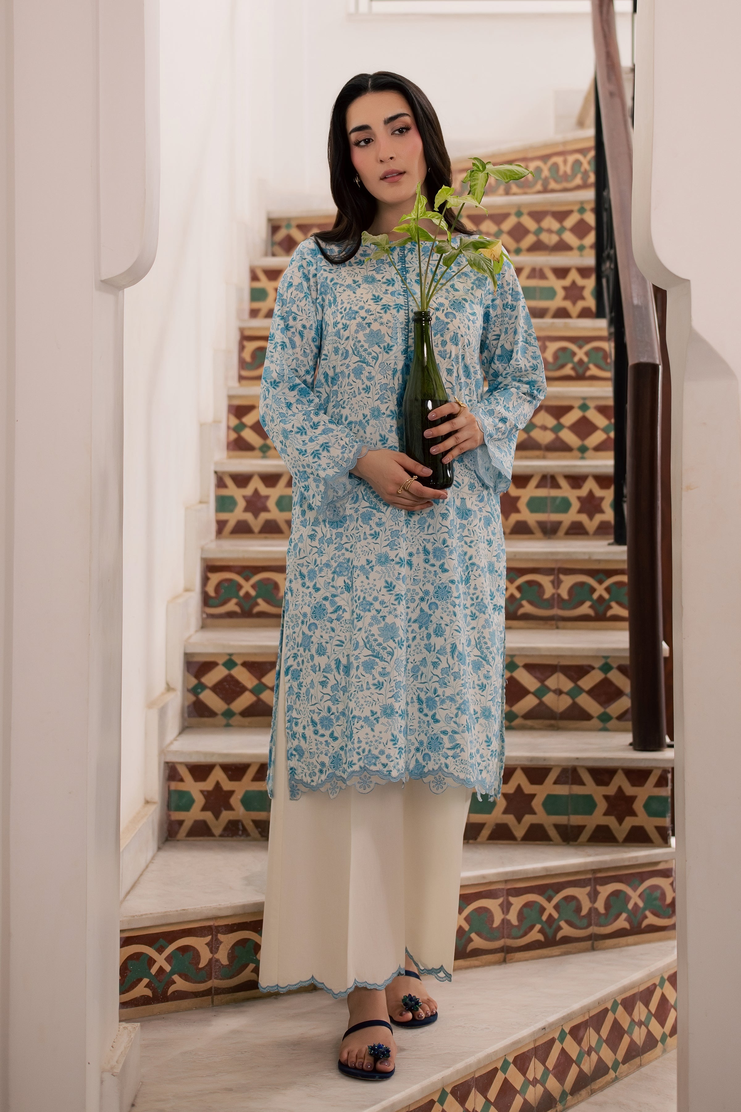  Nooran 2Pc - Printed Lawn Dress BATIKSS26  BATIK   XS / Off White / Lawn-S / Off White / Lawn-M / Off White / Lawn-L / Off White / Lawn-XL / Off White / Lawn