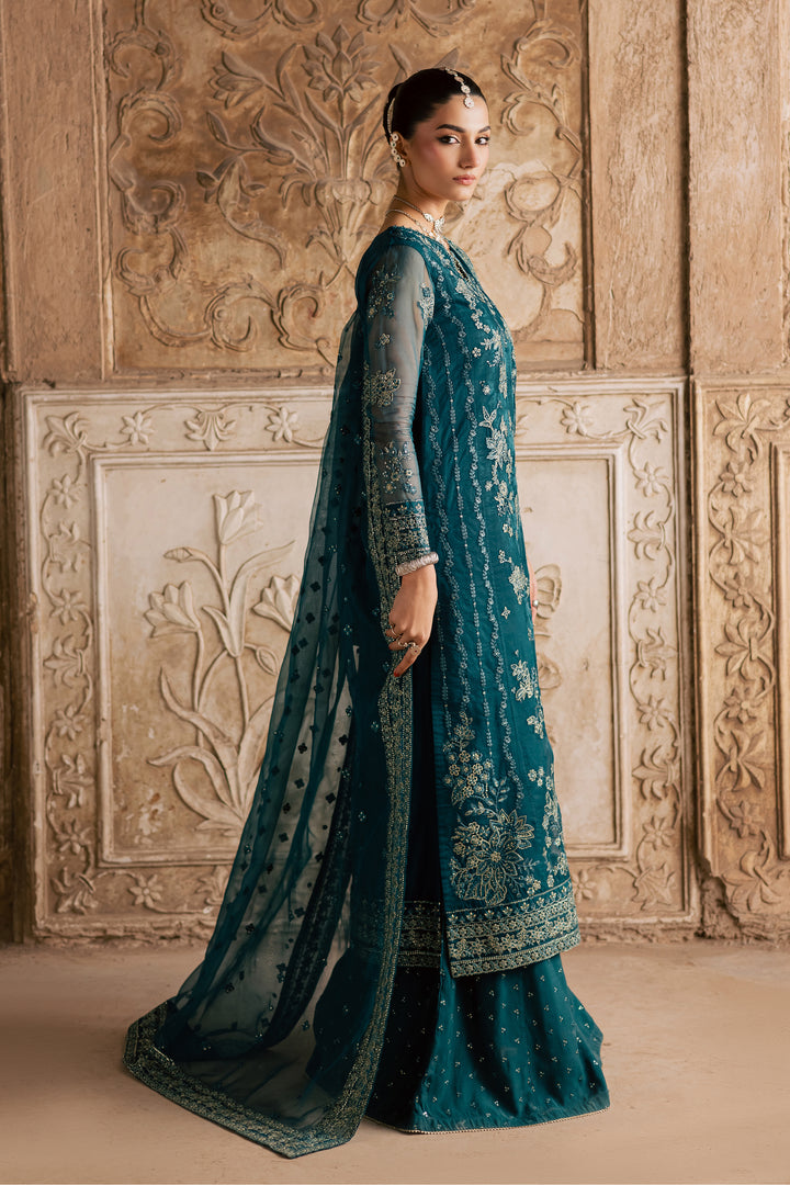  Noorie 3Pc- Festive Luxe Pret BATIKLuxePRET  BATIK   XS / Teal / Organza-S / Teal / Organza-M / Teal / Organza-L / Teal / Organza-XL / Teal / Organza