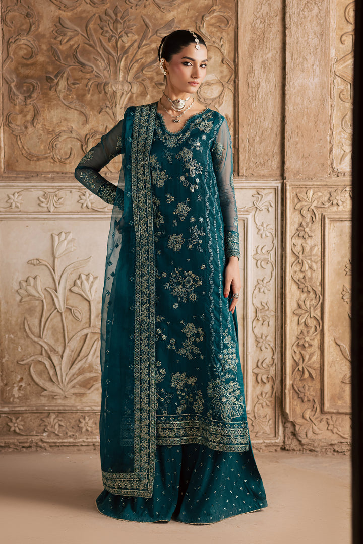  Noorie 3Pc- Festive Luxe Pret BATIKLuxePRET  BATIK   XS / Teal / Organza-S / Teal / Organza-M / Teal / Organza-L / Teal / Organza-XL / Teal / Organza