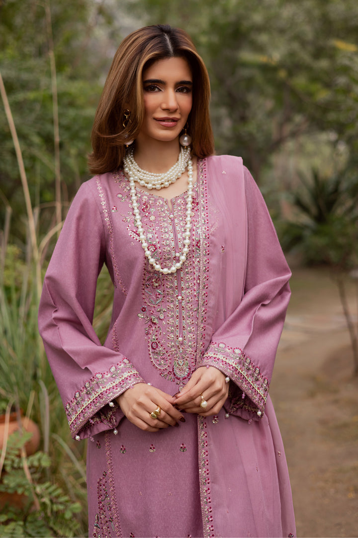  November 3Pc - Embroidered Festive Pret BATIK WINTER PRET 2025  BATIK   XS / Dusky Orchid / Textured Cotton-S / Dusky Orchid / Textured Cotton-M / Dusky Orchid / Textured Cotton-L / Dusky Orchid / Textured Cotton-XL / Dusky Orchid / Textured Cotton