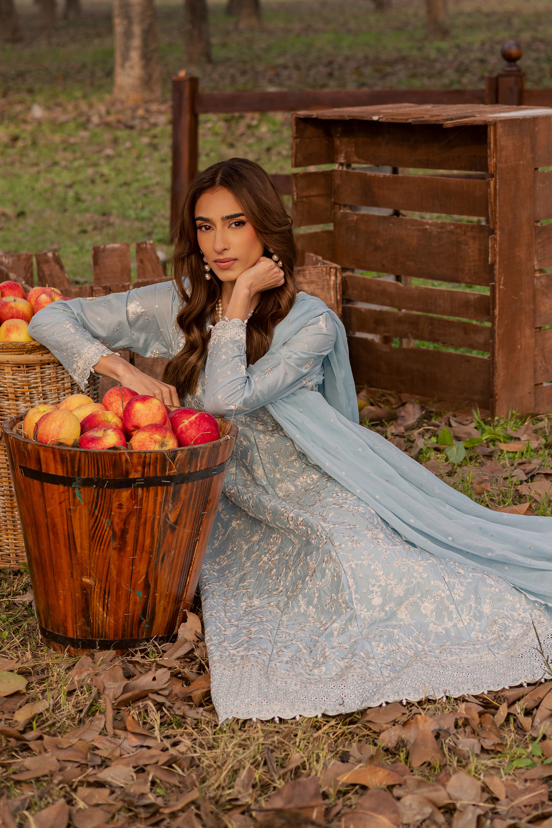  Nur Ray 3Pc - Festive Embroidered Lawn BATIKEID2026  BATIK   XS / Sky Blue / Pima Lawn-S / Sky Blue / Pima Lawn-M / Sky Blue / Pima Lawn-L / Sky Blue / Pima Lawn-XL / Sky Blue / Pima Lawn