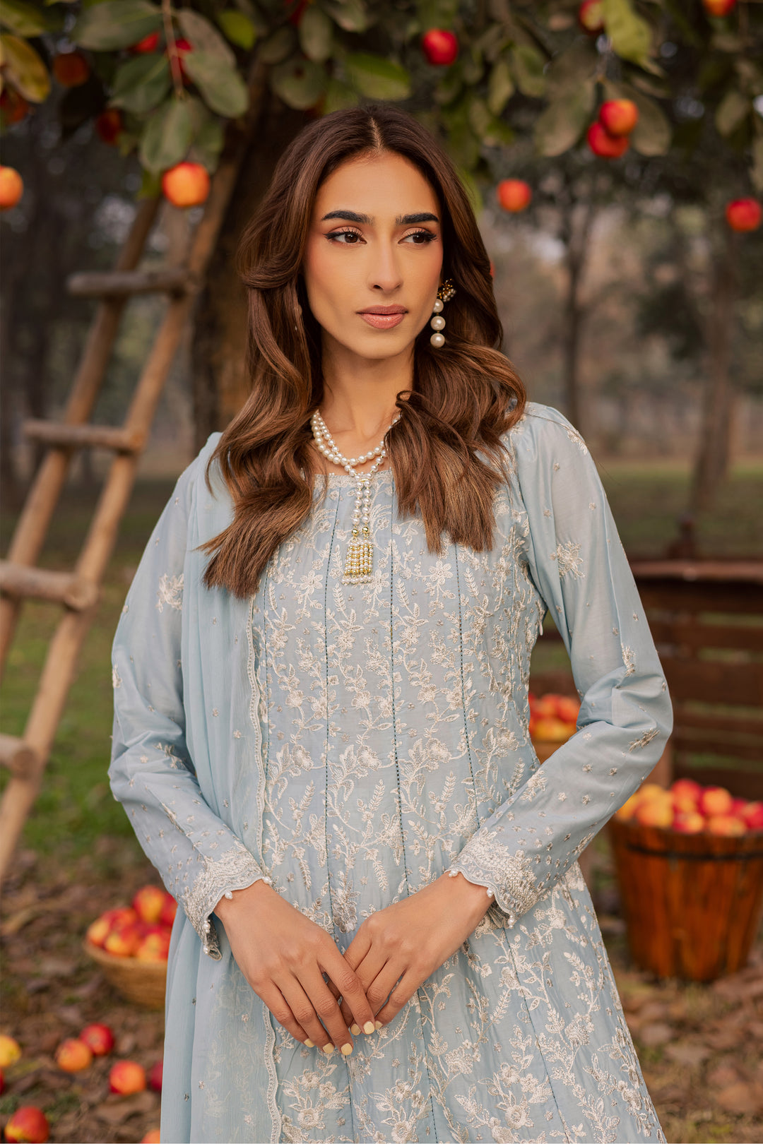  Nur Ray 3Pc - Festive Embroidered Lawn BATIKEID2026  BATIK   XS / Sky Blue / Pima Lawn-S / Sky Blue / Pima Lawn-M / Sky Blue / Pima Lawn-L / Sky Blue / Pima Lawn-XL / Sky Blue / Pima Lawn