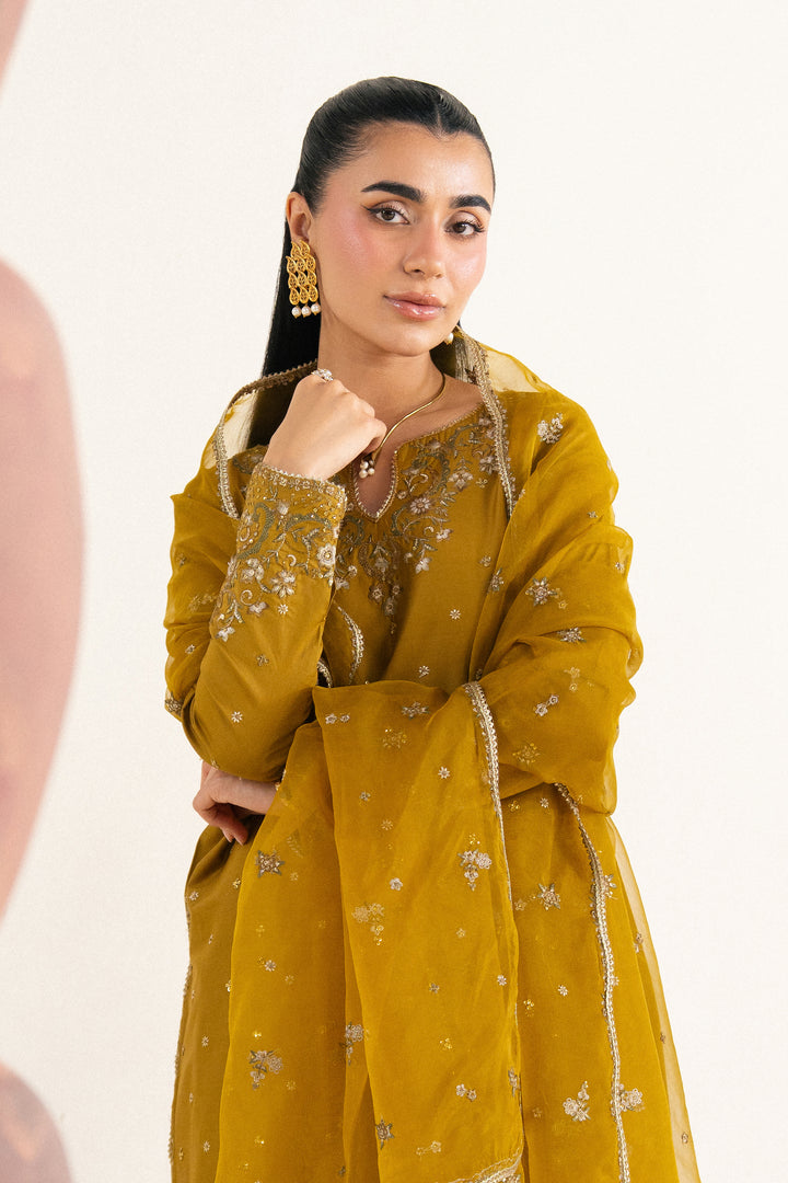 Nuraisa 3Pc - Festive Eid Pret BATIKSS26  BATIK   XS / Mehndi / Giza-S / Mehndi / Giza-M / Mehndi / Giza-L / Mehndi / Giza-XL / Mehndi / Giza