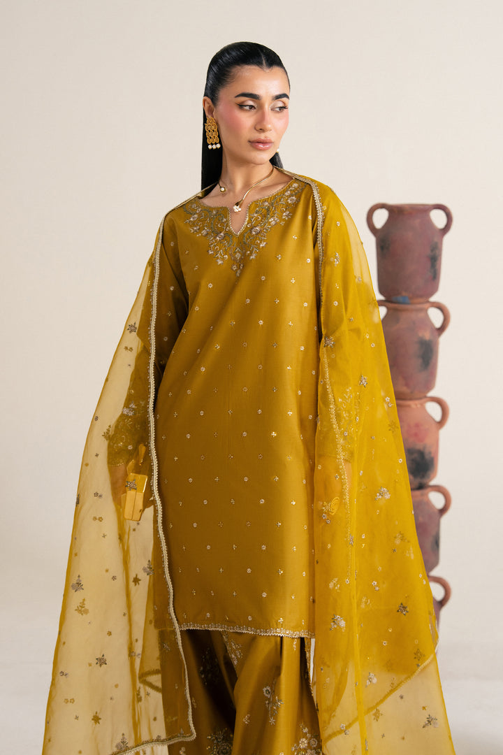  Nuraisa 3Pc - Festive Eid Pret BATIKSS26  BATIK   XS / Mehndi / Giza-S / Mehndi / Giza-M / Mehndi / Giza-L / Mehndi / Giza-XL / Mehndi / Giza