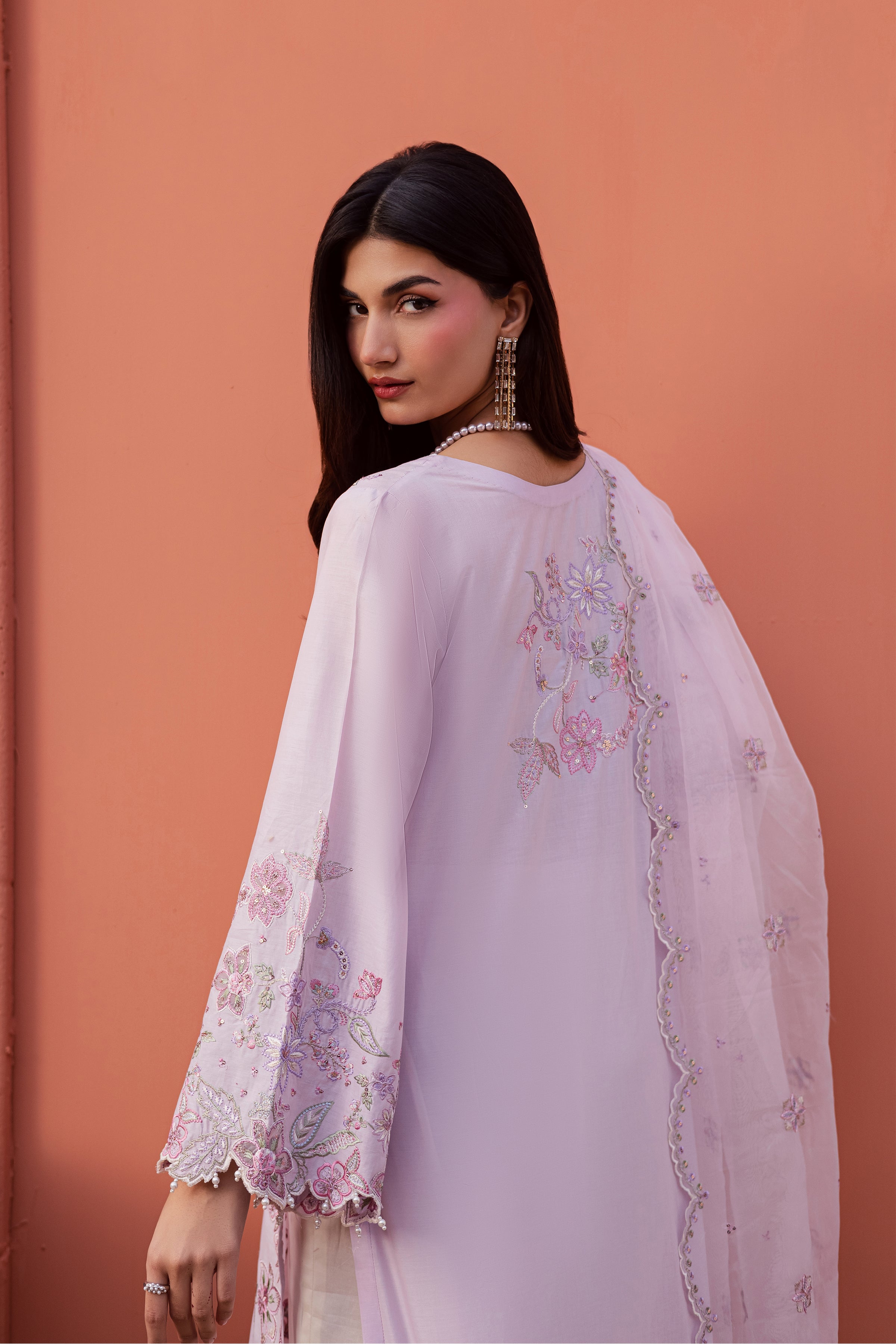  Nysa 3Pc - Festive Embroidered Lawn BATIKEID2026  BATIK   XS / Lilac / Pima Lawn-S / Lilac / Pima Lawn-M / Lilac / Pima Lawn-L / Lilac / Pima Lawn-XL / Lilac / Pima Lawn