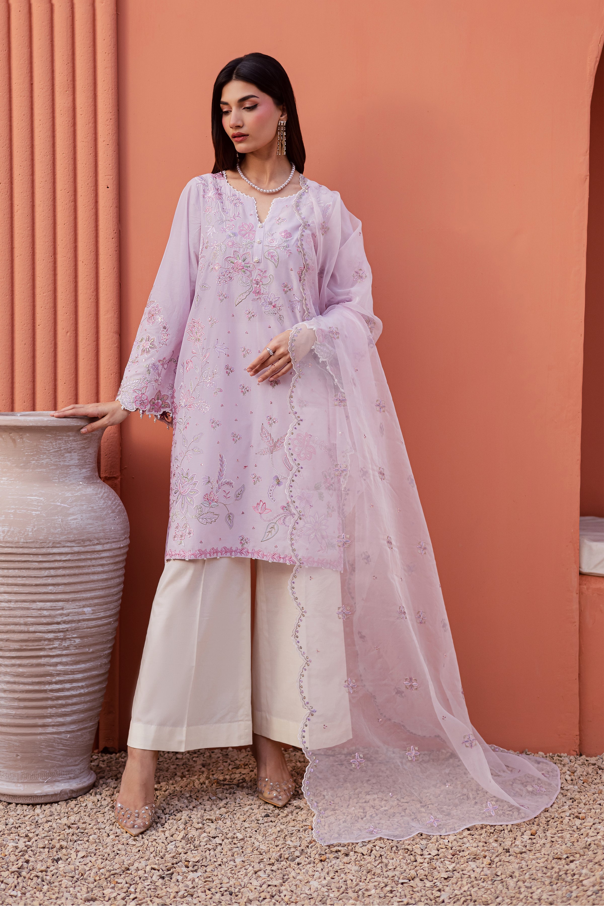  Nysa 3Pc - Festive Embroidered Lawn BATIKEID2026  BATIK   XS / Lilac / Pima Lawn-S / Lilac / Pima Lawn-M / Lilac / Pima Lawn-L / Lilac / Pima Lawn-XL / Lilac / Pima Lawn