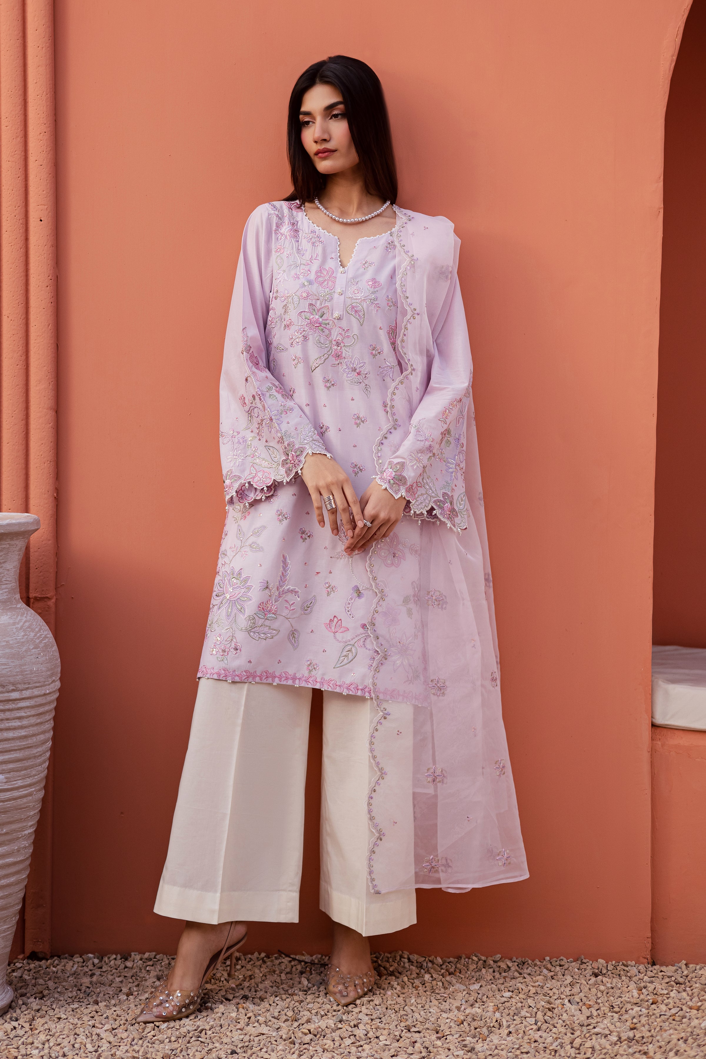 Nysa 3Pc - Festive Embroidered Lawn BATIKEID2026  BATIK   XS / Lilac / Pima Lawn-S / Lilac / Pima Lawn-M / Lilac / Pima Lawn-L / Lilac / Pima Lawn-XL / Lilac / Pima Lawn