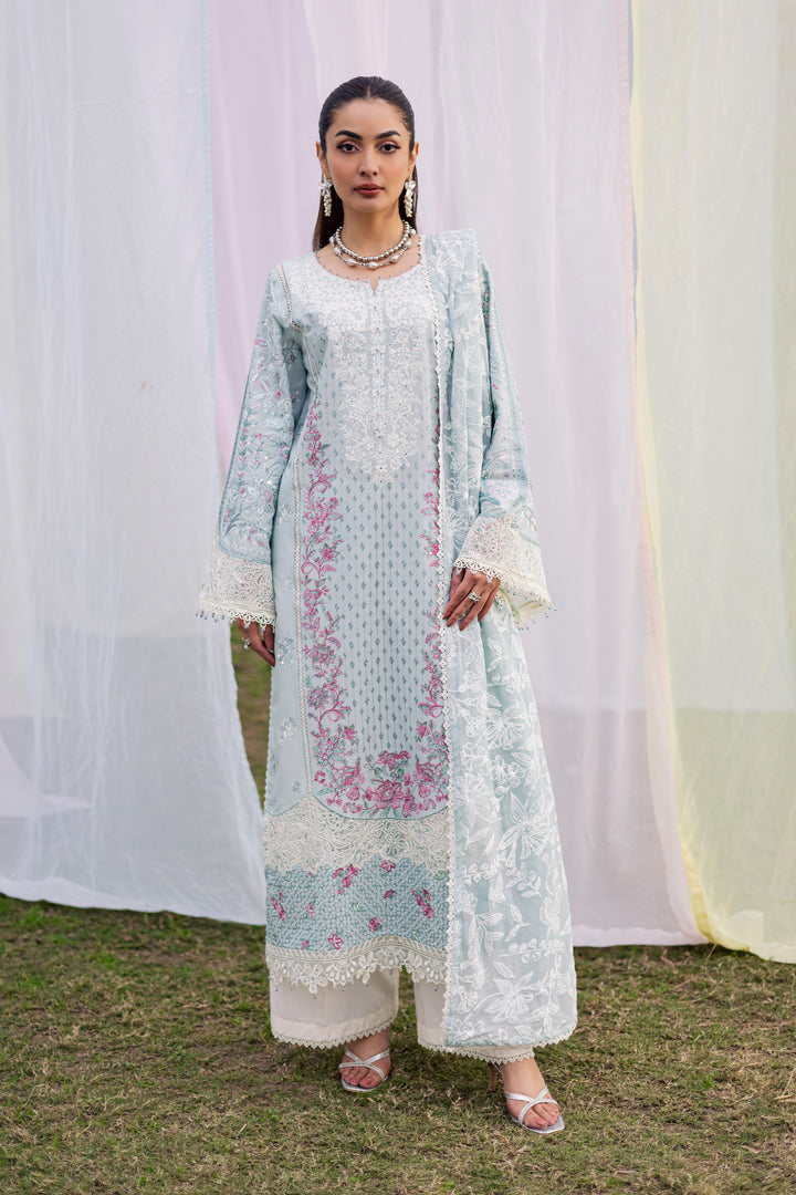  Ocean Swan 3Pc - Festive Embroidered Lawn BATIKEID2026  BATIK   XS / Ice Blue / Pima Lawn-S / Ice Blue / Pima Lawn-M / Ice Blue / Pima Lawn-L / Ice Blue / Pima Lawn-XL / Ice Blue / Pima Lawn