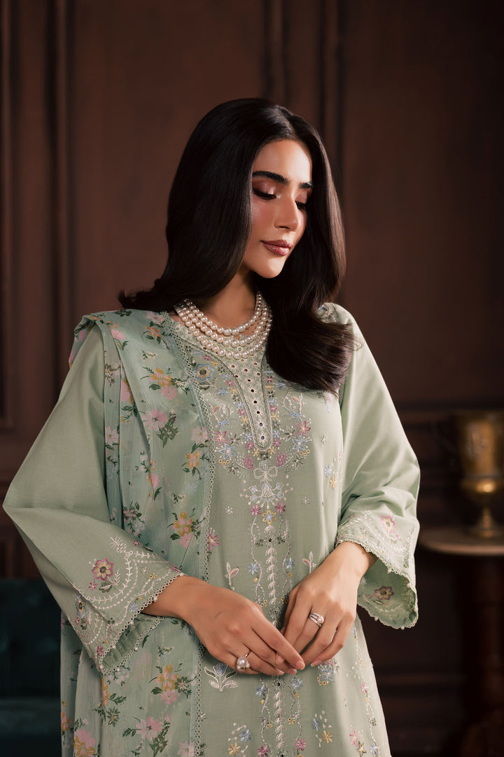  October 3Pc - Embroidered Khaddar Dress BATIK WINTER PRET 2025  BATIK   XS / Sea Green / Khaddar-S / Sea Green / Khaddar-M / Sea Green / Khaddar-L / Sea Green / Khaddar-XL / Sea Green / Khaddar