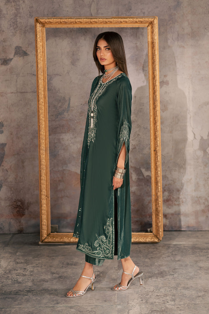  Opal 3Pc - Velvet Formal Dress BATIKstudio  BATIK   S / Steel Teal / Velvet-M / Steel Teal / Velvet-L / Steel Teal / Velvet