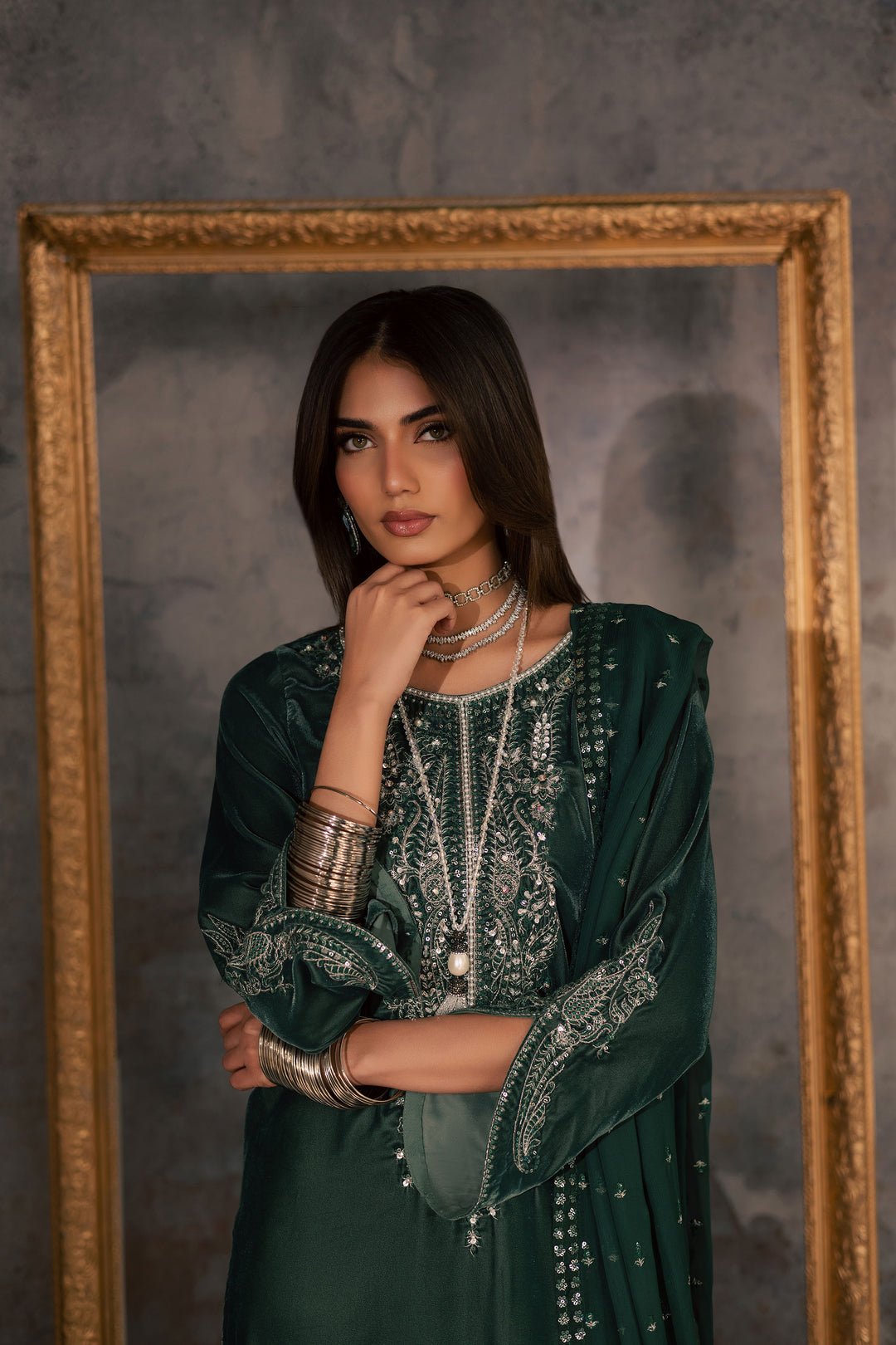  Opal 3Pc - Velvet Formal Dress BATIKstudio  BATIK   S / Steel Teal / Velvet-M / Steel Teal / Velvet-L / Steel Teal / Velvet