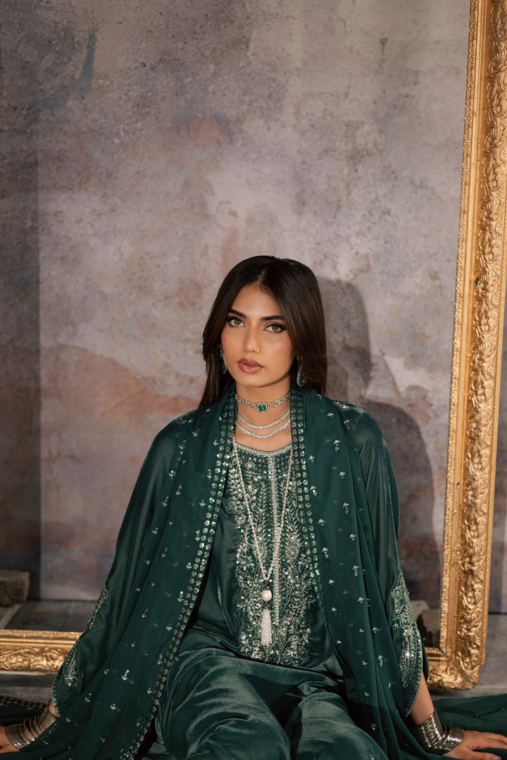  Opal 3Pc - Velvet Formal Dress BATIKstudio  BATIK   S / Steel Teal / Velvet-M / Steel Teal / Velvet-L / Steel Teal / Velvet