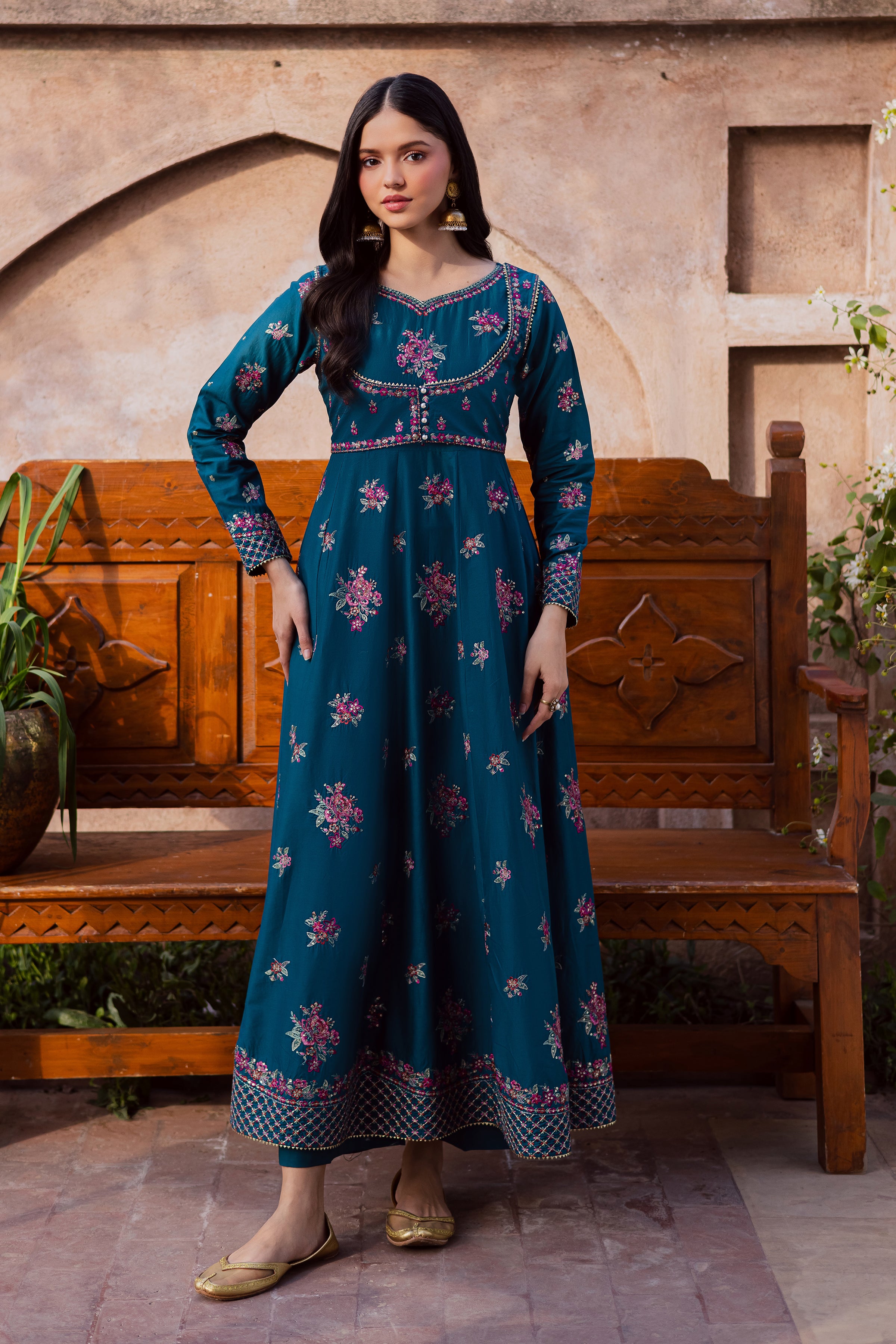  Orla 2Pc - Festive Embroidered Lawn BATIKEID2026  BATIK   XS / Zinc Blue / Pima Lawn-S / Zinc Blue / Pima Lawn-M / Zinc Blue / Pima Lawn-L / Zinc Blue / Pima Lawn-XL / Zinc Blue / Pima Lawn