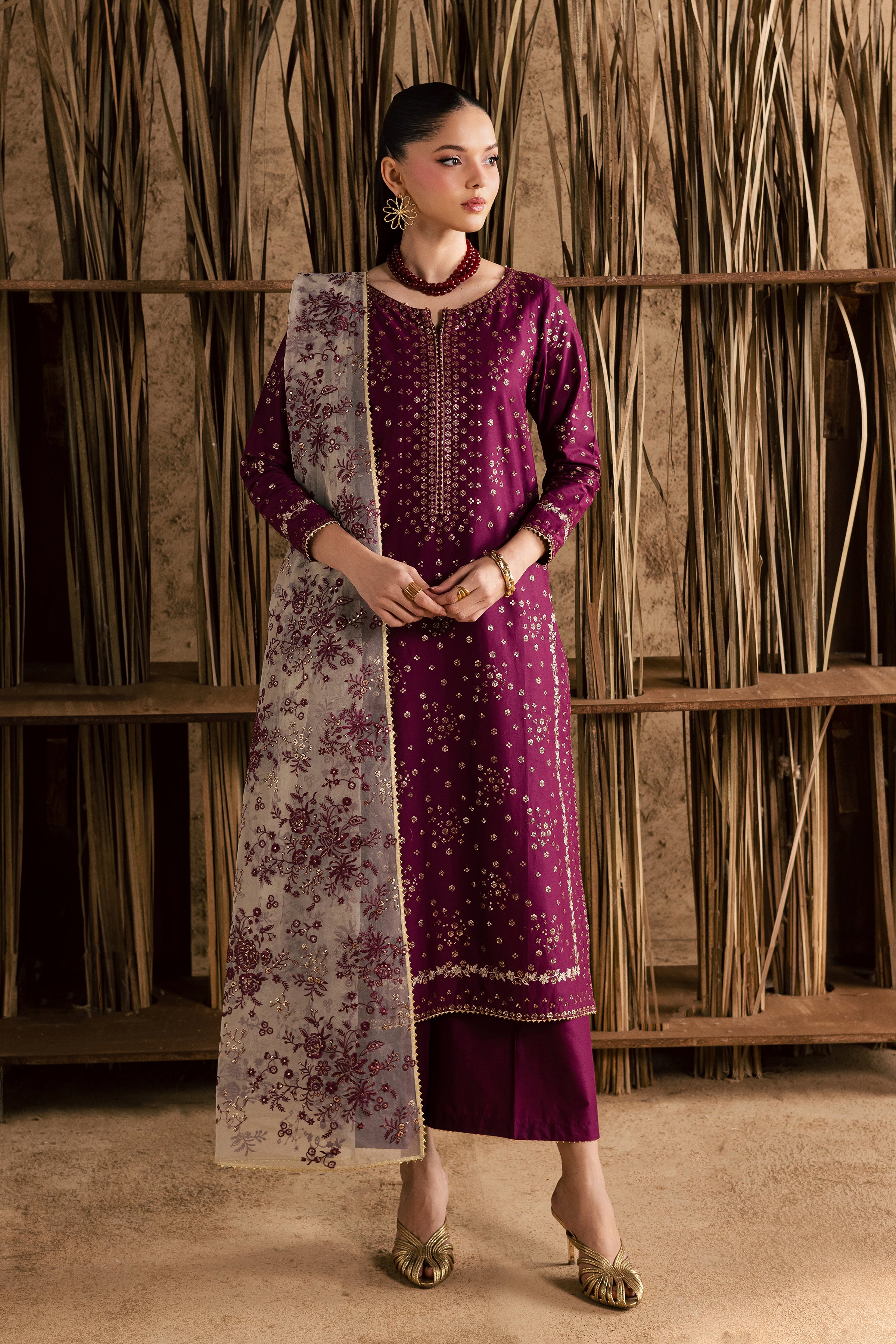  Oslo 3Pc - Festive Eid Pret BATIKEID2026  BATIK   XS / Magenta / Giza-S / Magenta / Giza-M / Magenta / Giza-L / Magenta / Giza-XL / Magenta / Giza