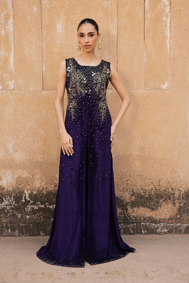  Parisa 2Pc - Velvet Formal Dress BATIKstudio  BATIK   S / Dark Purple / Velvet-M / Dark Purple / Velvet-L / Dark Purple / Velvet