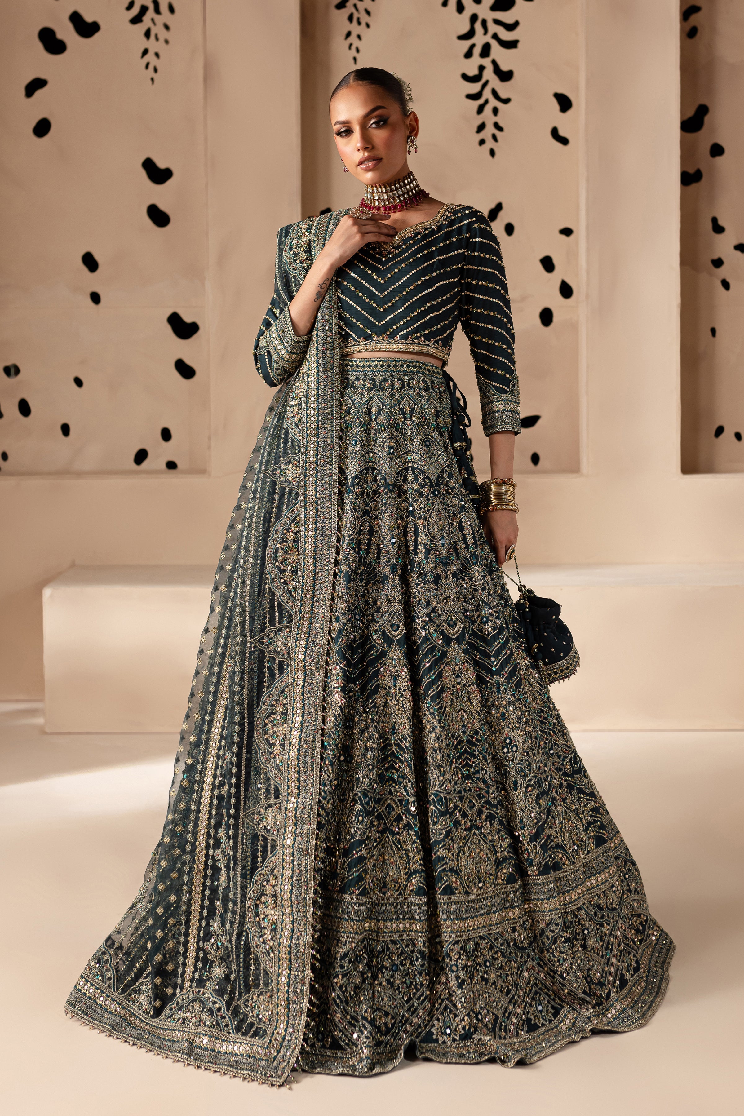 modern batik wedding dress Parisa 4Pc