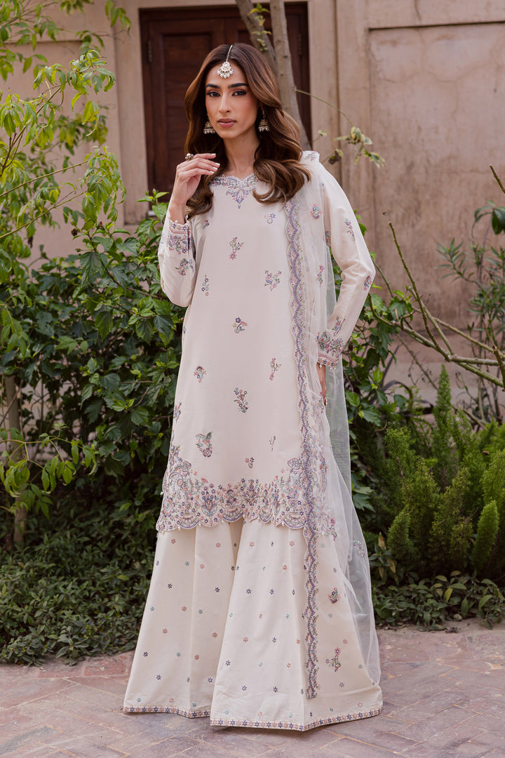  Pearl 3Pc - Festive Embroidered Lawn BATIKEID2026  BATIK   XS / Off White / Pima Lawn-S / Off White / Pima Lawn-M / Off White / Pima Lawn-L / Off White / Pima Lawn-XL / Off White / Pima Lawn