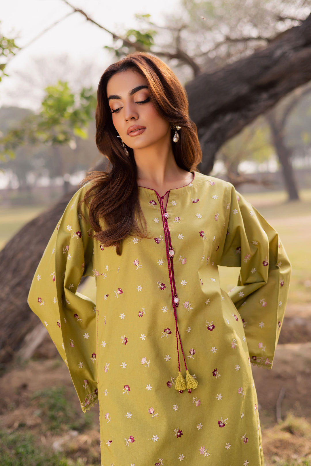  Pearly Green 2Pc - Embroidered Khaddar Dress BATIK WINTER PRET 2025  BATIK   XS / Pear Green / Khaddar-S / Pear Green / Khaddar-M / Pear Green / Khaddar-L / Pear Green / Khaddar-XL / Pear Green / Khaddar
