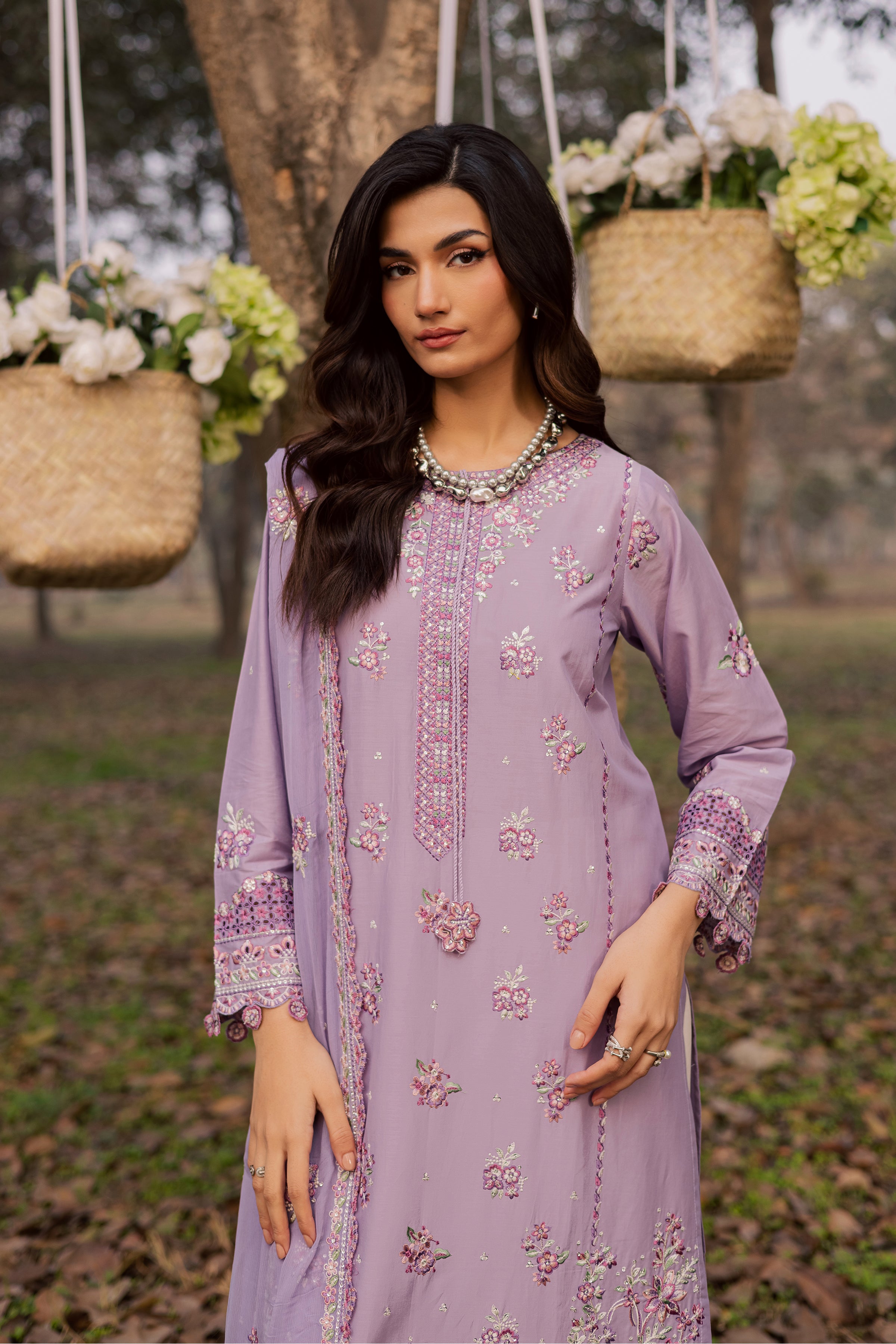  Periwinkle 3Pc - Festive Embroidered Lawn BATIKEID2026  BATIK   XS / lilac / Pima Lawn-S / lilac / Pima Lawn-M / lilac / Pima Lawn-L / lilac / Pima Lawn-XL / lilac / Pima Lawn