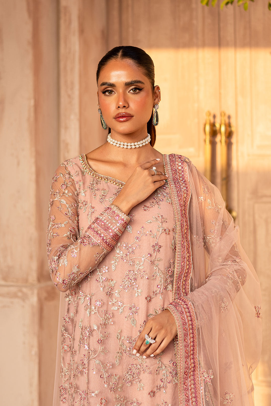 Petra 3PC - Embroidered Luxe Pret Petra 3PC - Embroidered Luxe Pret