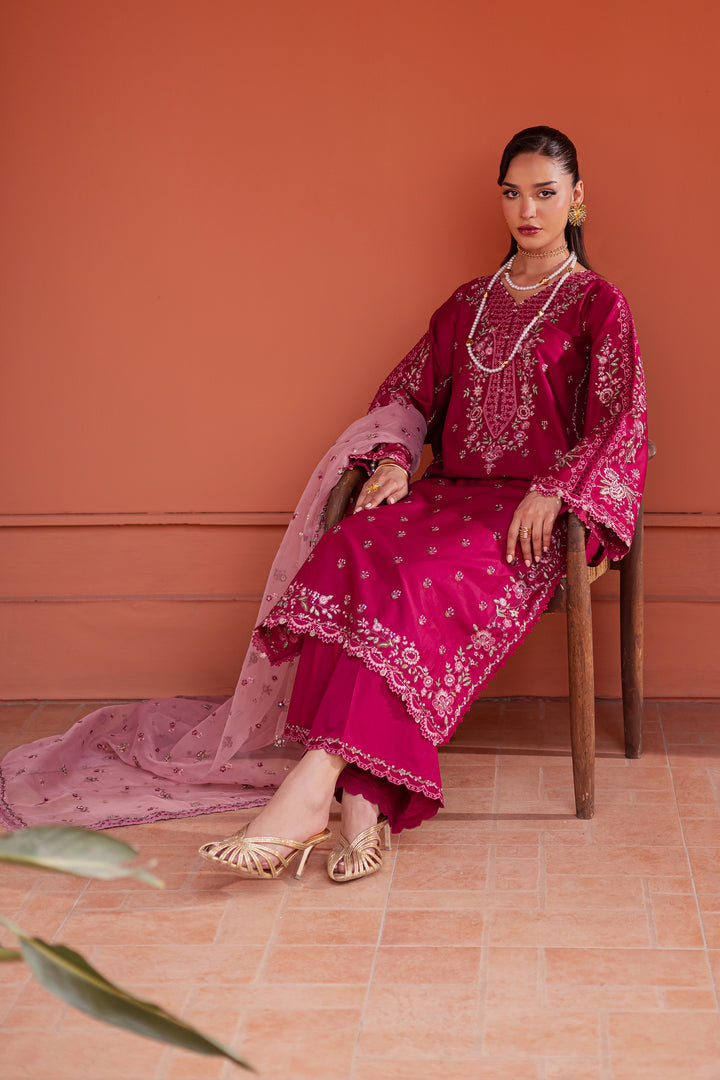  Pink Aleyla 3Pc - Festive Embroidered Lawn BATIKEID2026  BATIK   XS / Bright Pink / Giza-S / Bright Pink / Giza-M / Bright Pink / Giza-L / Bright Pink / Giza-XL / Bright Pink / Giza