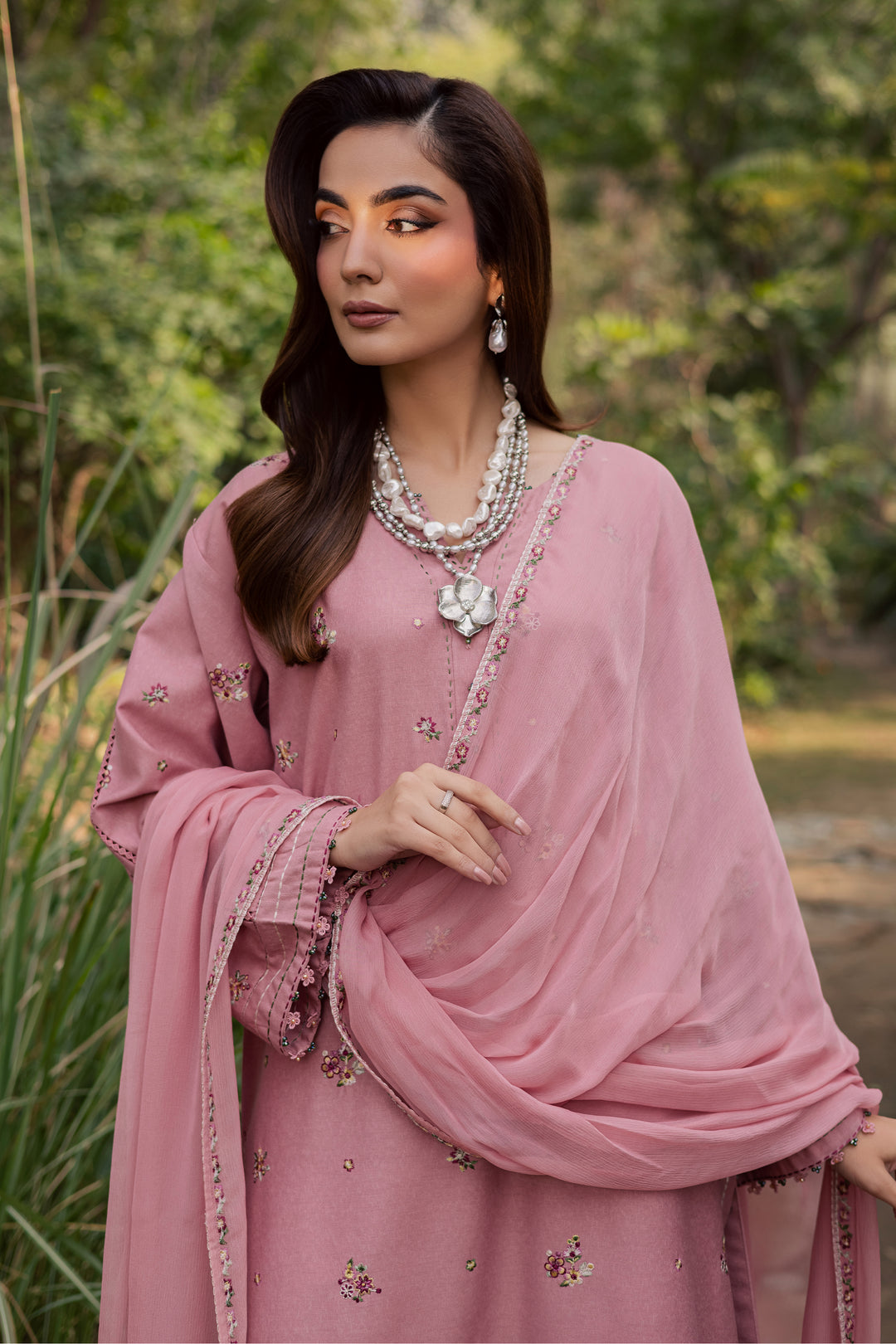  Pink Cotton 3Pc - Embroidered Festive Pret BATIK WINTER PRET 2025  BATIK   XS / Tea Pink / Textured Cotton-S / Tea Pink / Textured Cotton-M / Tea Pink / Textured Cotton-L / Tea Pink / Textured Cotton-XL / Tea Pink / Textured Cotton