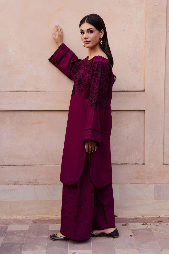  Pink Dipp 2Pc - Embroidered Khaddar Dress BATIK WINTER PRET 2025  BATIK   XS / Beetroot / Khaddar-S / Beetroot / Khaddar-M / Beetroot / Khaddar-L / Beetroot / Khaddar-XL / Beetroot / Khaddar