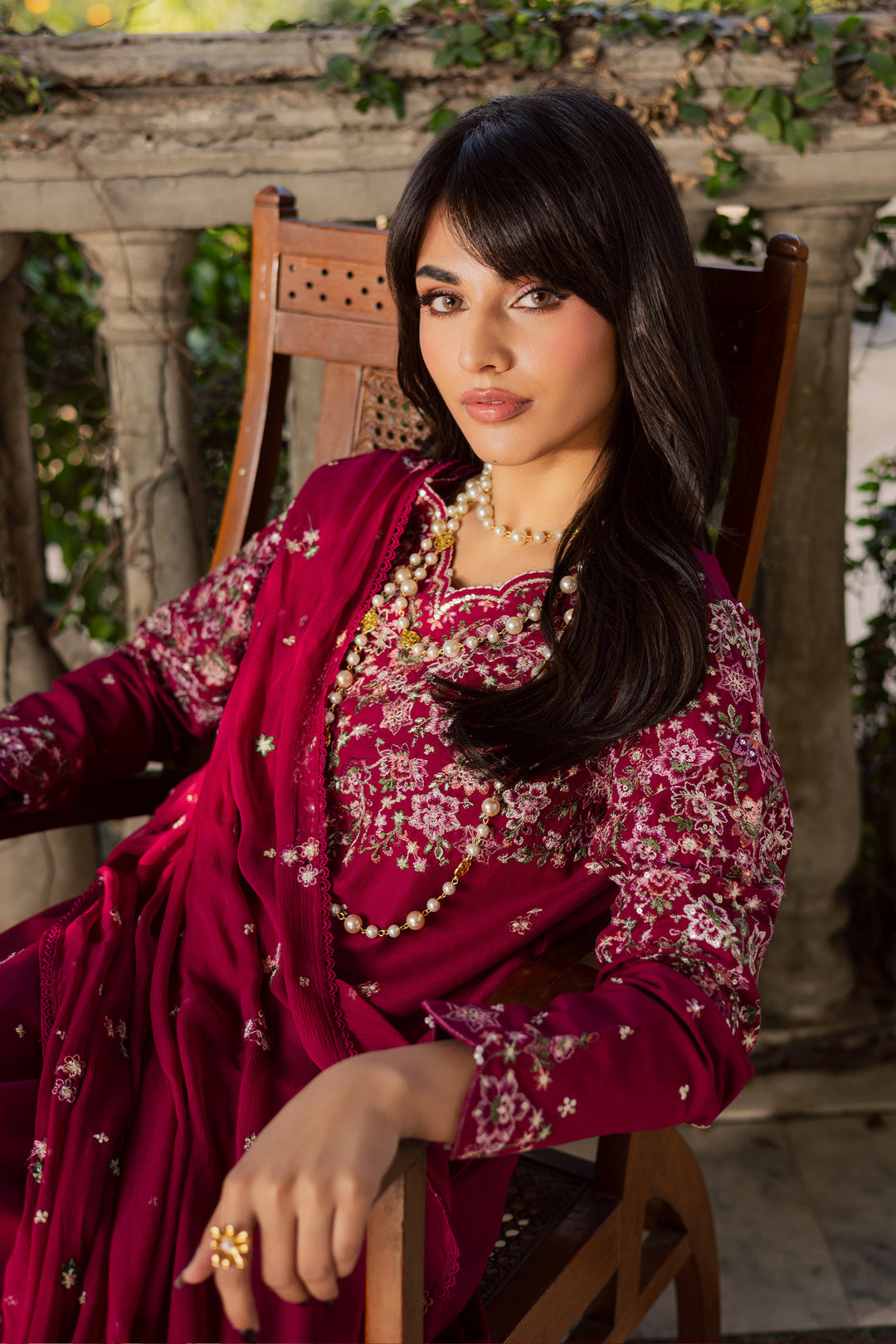  Pink Gulaab 3Pc - Embroidered Khaddar Dress BATIK WINTER PRET 2025  BATIK   XS / Raspberry Pink / Khaddar-S / Raspberry Pink / Khaddar-M / Raspberry Pink / Khaddar-L / Raspberry Pink / Khaddar-XL / Raspberry Pink / Khaddar