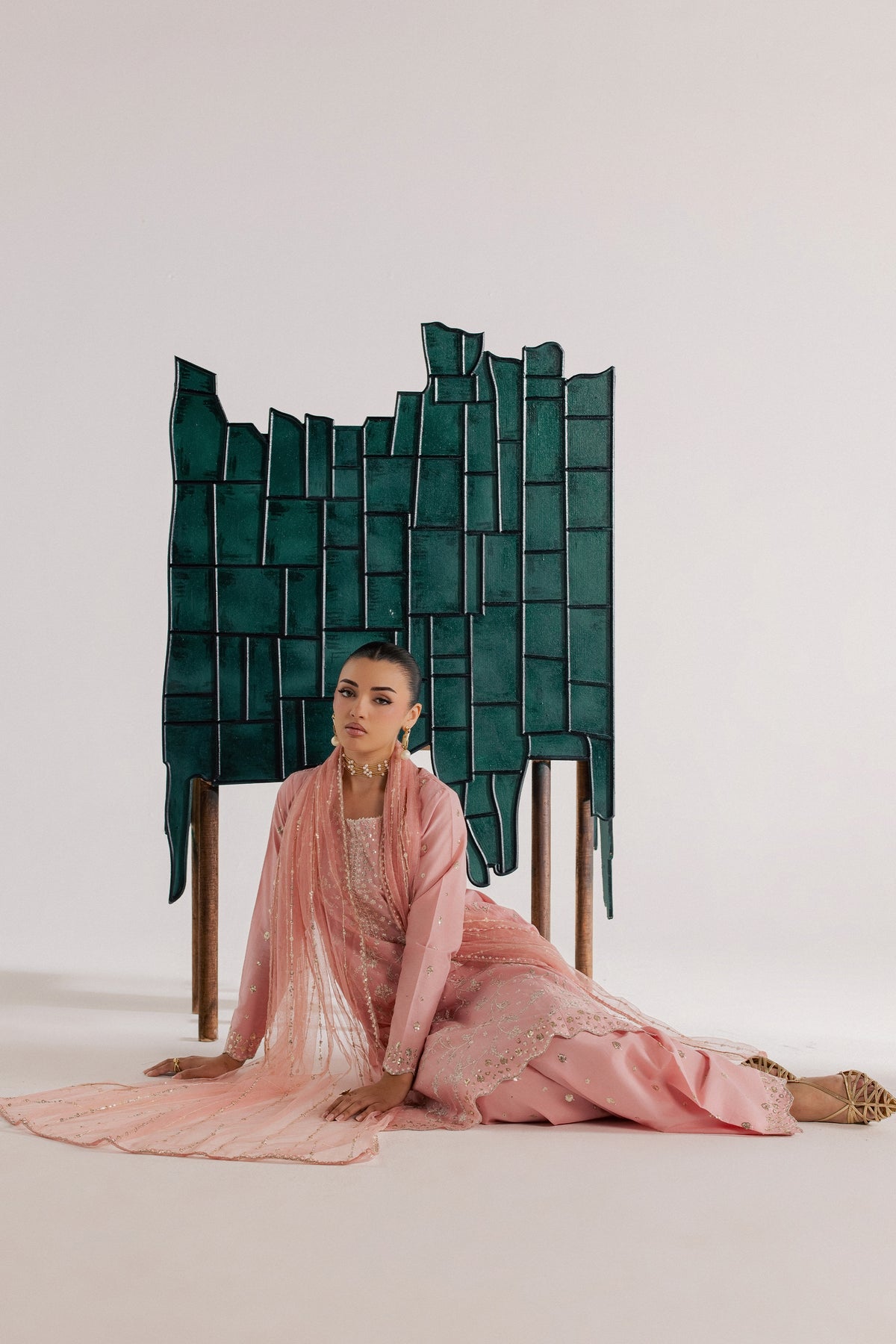  Pink Gulrukh 3Pc - Luxury Embroidered Lawn BATIKSS26  BATIK   XS / Salmon / Pima Lawn-S / Salmon / Pima Lawn-M / Salmon / Pima Lawn-L / Salmon / Pima Lawn-XL / Salmon / Pima Lawn