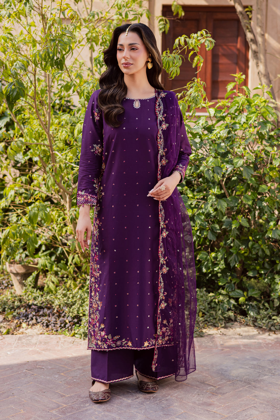  Pink Lavender 3Pc - Festive Embroidered Lawn BATIKEID2026  BATIK   XS / Purple / Pima Lawn-S / Purple / Pima Lawn-M / Purple / Pima Lawn-L / Purple / Pima Lawn-XL / Purple / Pima Lawn