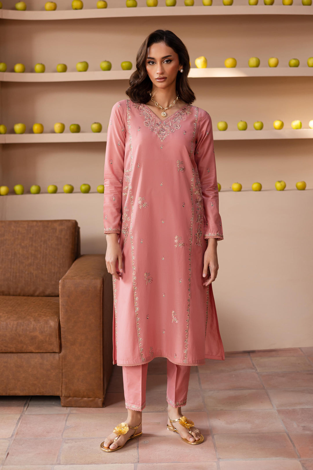 Pink Lilly 2Pc- Embroidered Lawn Dress BATIK Pink Lilly 2Pc- Embroidered Lawn Dress BATIK