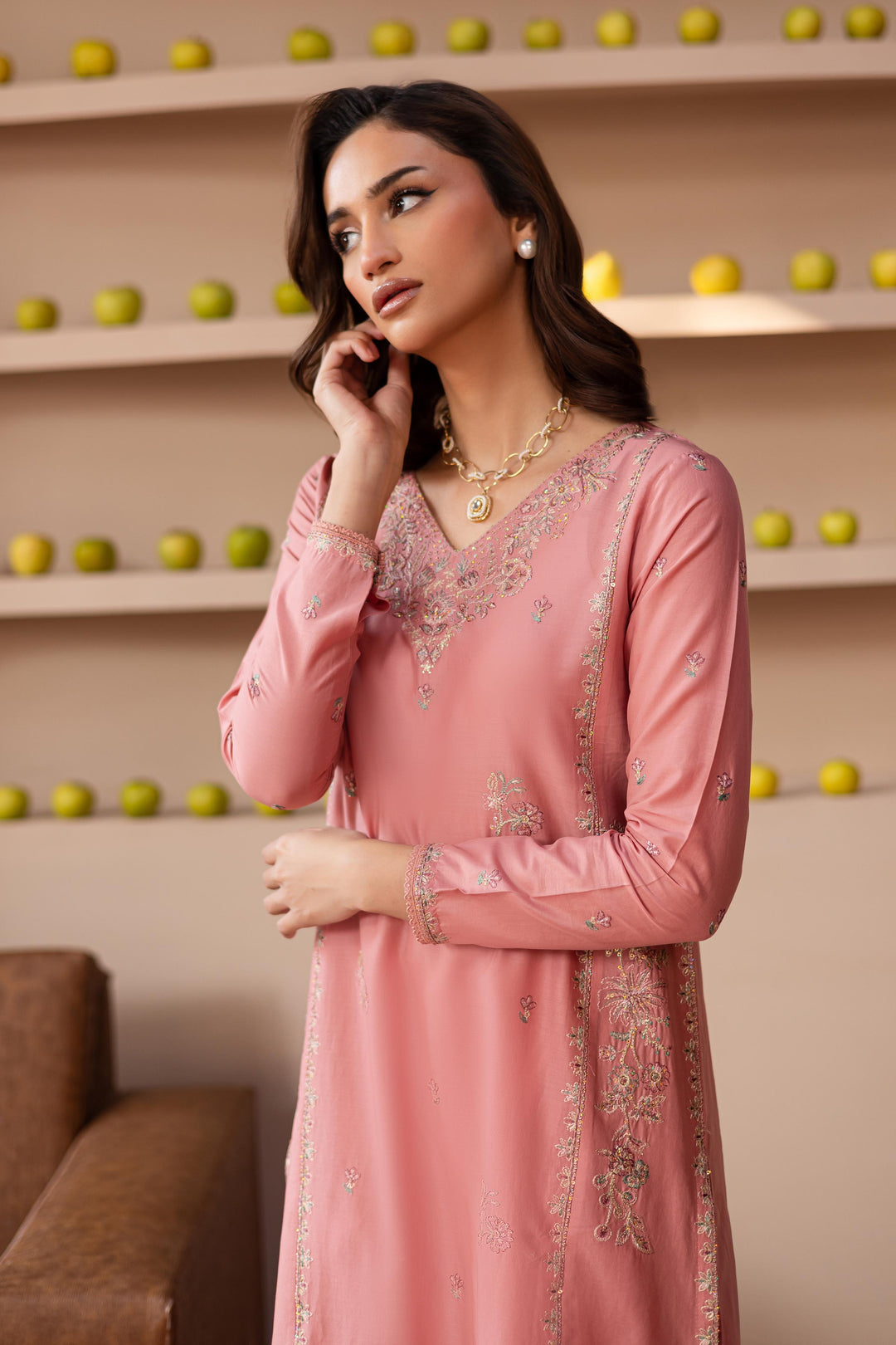 Pink Lilly 2Pc- Embroidered Lawn Dress BATIK Pink Lilly 2Pc- Embroidered Lawn Dress BATIK