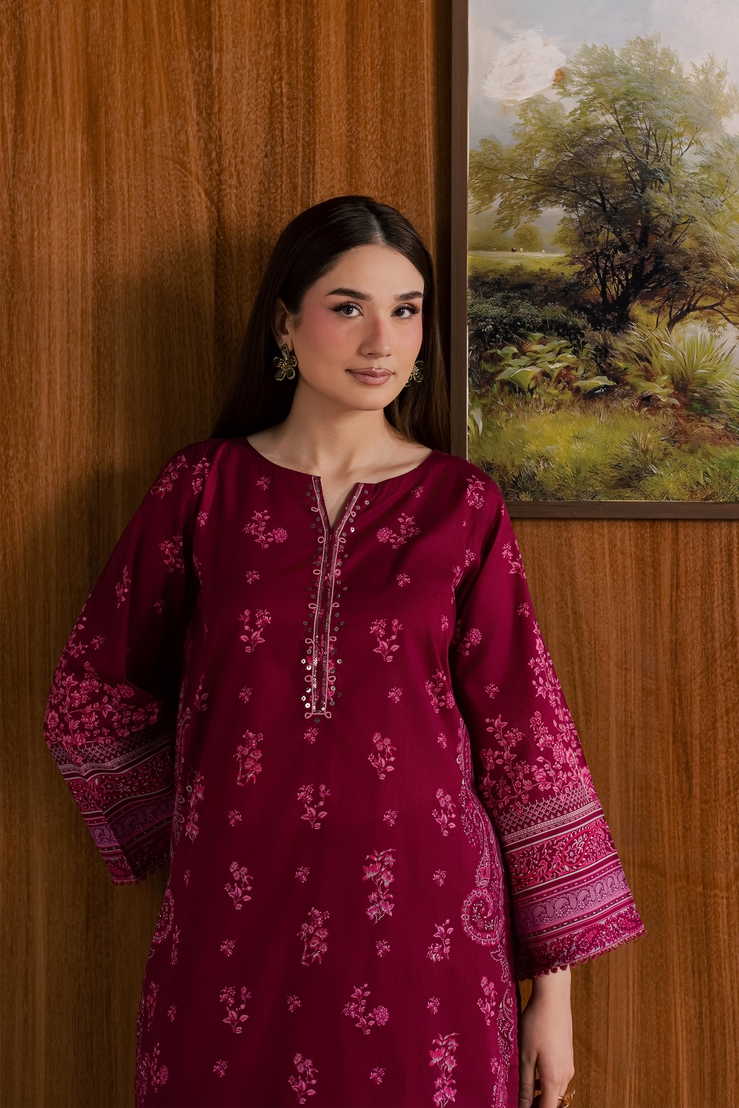  Pink Moana 2Pc - Printed Lawn Dress BATIKSS26  BATIK   XS / Pink / Lawn-S / Pink / Lawn-M / Pink / Lawn-L / Pink / Lawn-XL / Pink / Lawn