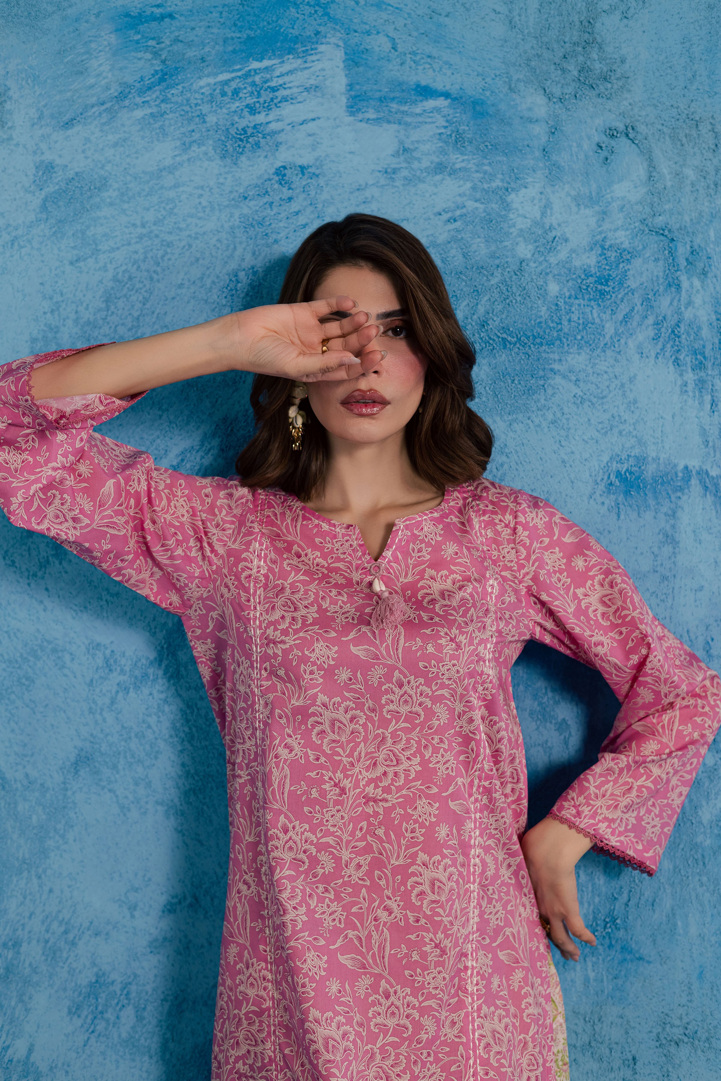  Pink Serena 2Pc - Printed Lawn Dress BATIKSS26  BATIK   XS / Pink / Lawn-S / Pink / Lawn-M / Pink / Lawn-L / Pink / Lawn-XL / Pink / Lawn