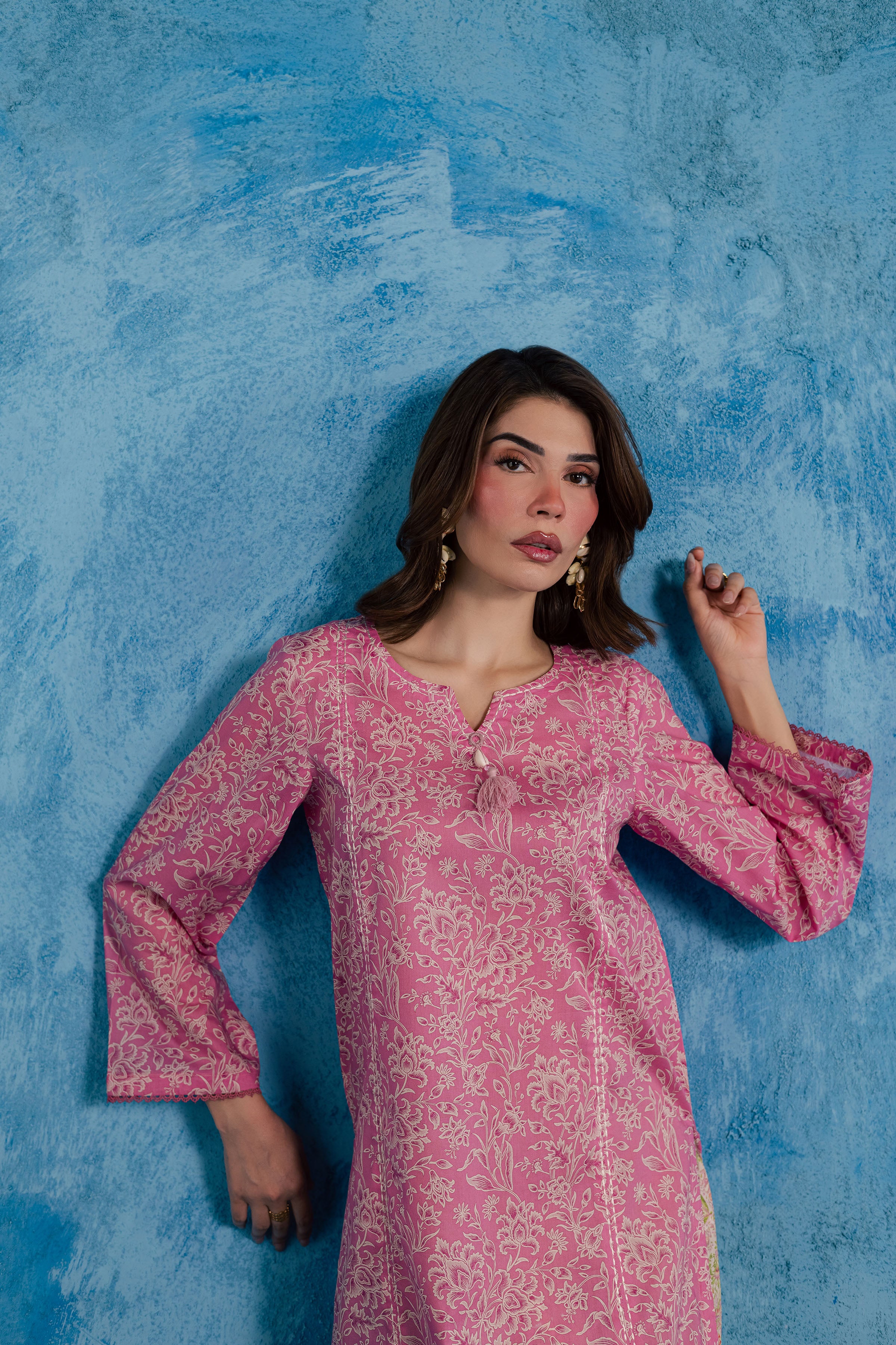  Pink Serena 2Pc - Printed Lawn Dress BATIKSS26  BATIK   XS / Pink / Lawn-S / Pink / Lawn-M / Pink / Lawn-L / Pink / Lawn-XL / Pink / Lawn