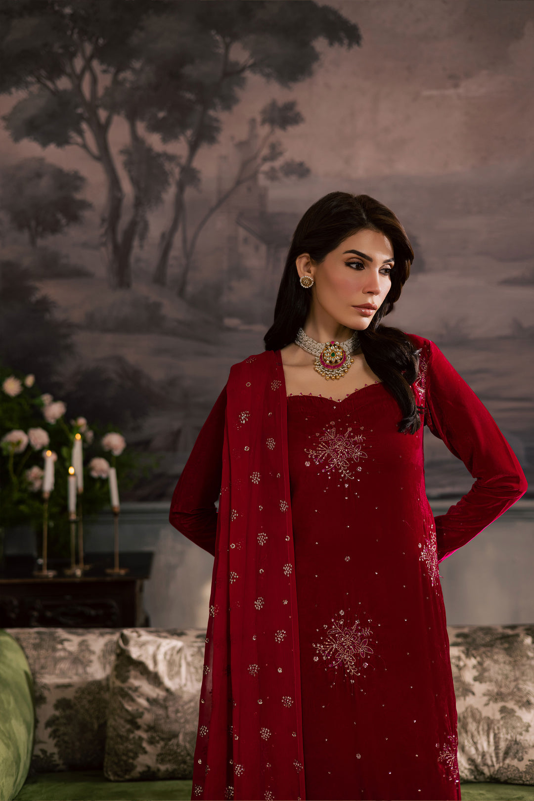  Pink Topaz 3Pc - Velvet Luxe Pret BATIKLuxePRET2025  BATIK   XS / Fuschia Pink / Velvet-S / Fuschia Pink / Velvet-M / Fuschia Pink / Velvet-L / Fuschia Pink / Velvet-XL / Fuschia Pink / Velvet