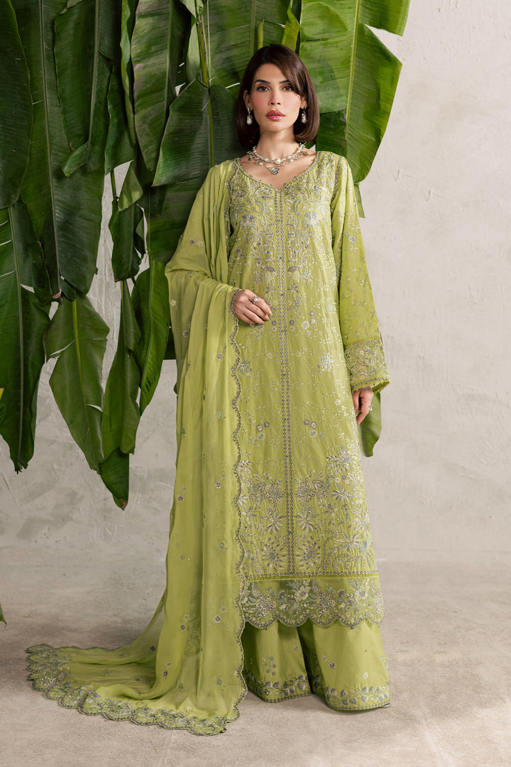  Pistachia 3Pc - Festive Embroidered Lawn BATIKEID2026  BATIK   XS / Green Yellow / Pima Lawn-S / Green Yellow / Pima Lawn-M / Green Yellow / Pima Lawn-L / Green Yellow / Pima Lawn-XL / Green Yellow / Pima Lawn