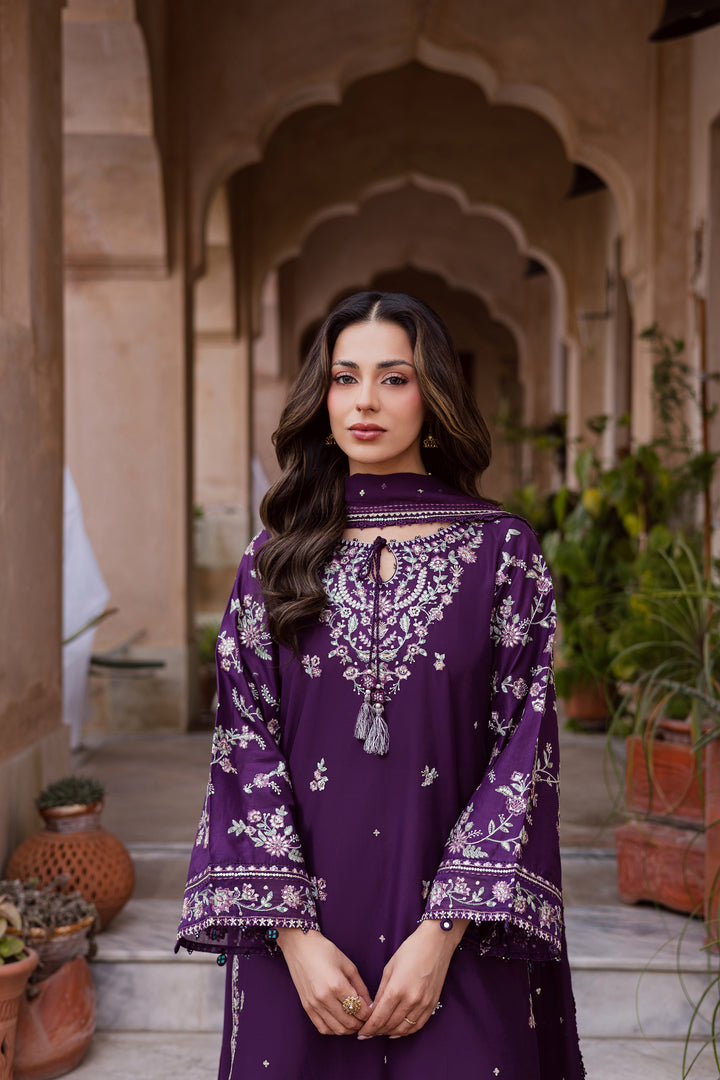  Plum Haze 3Pc - Festive Embroidered Lawn BATIKEID2026  BATIK   XS / Purple / Pima Lawn-S / Purple / Pima Lawn-M / Purple / Pima Lawn-L / Purple / Pima Lawn-XL / Purple / Pima Lawn